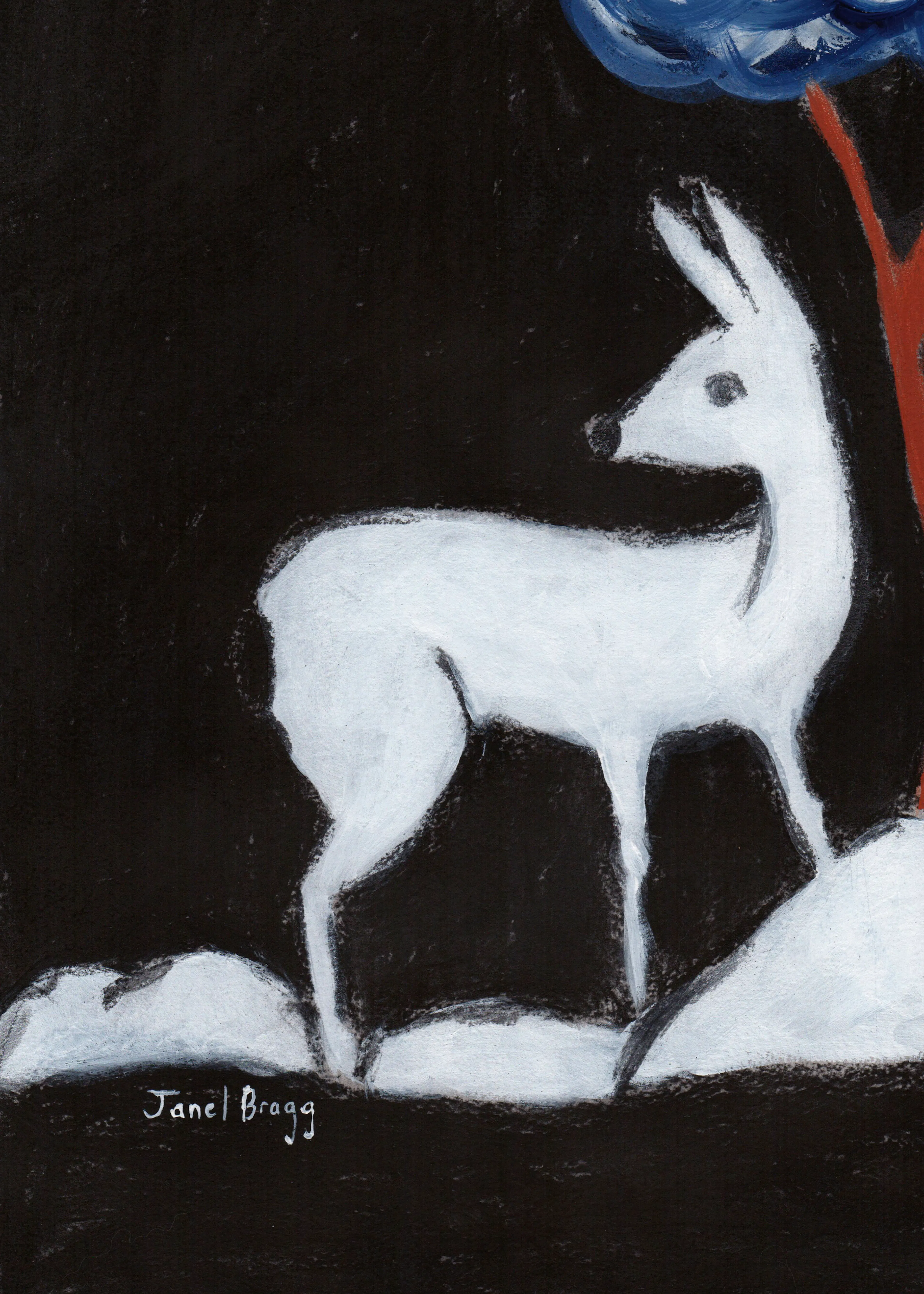 White Deer Poster 0