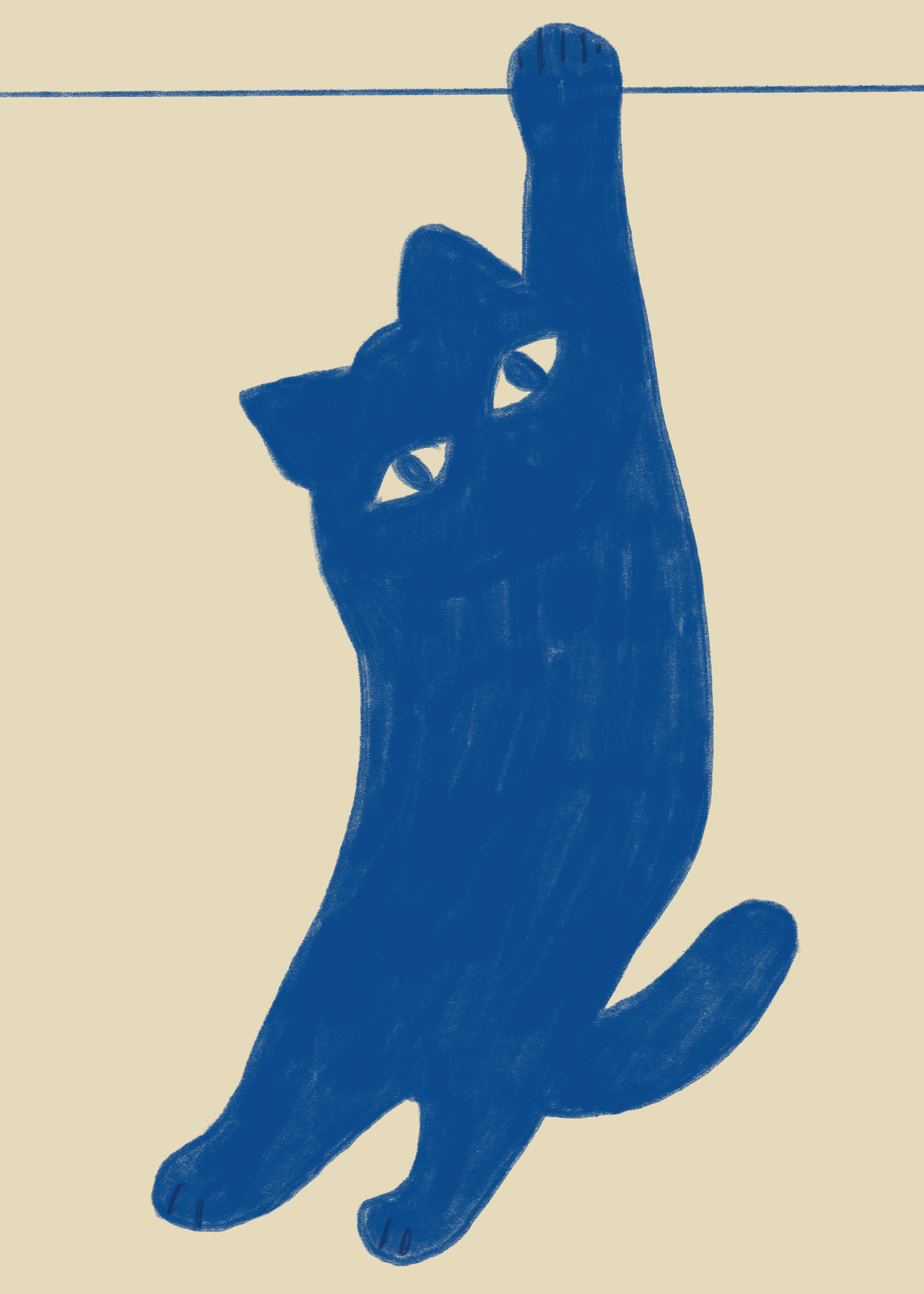 Blue Cat Poster 0