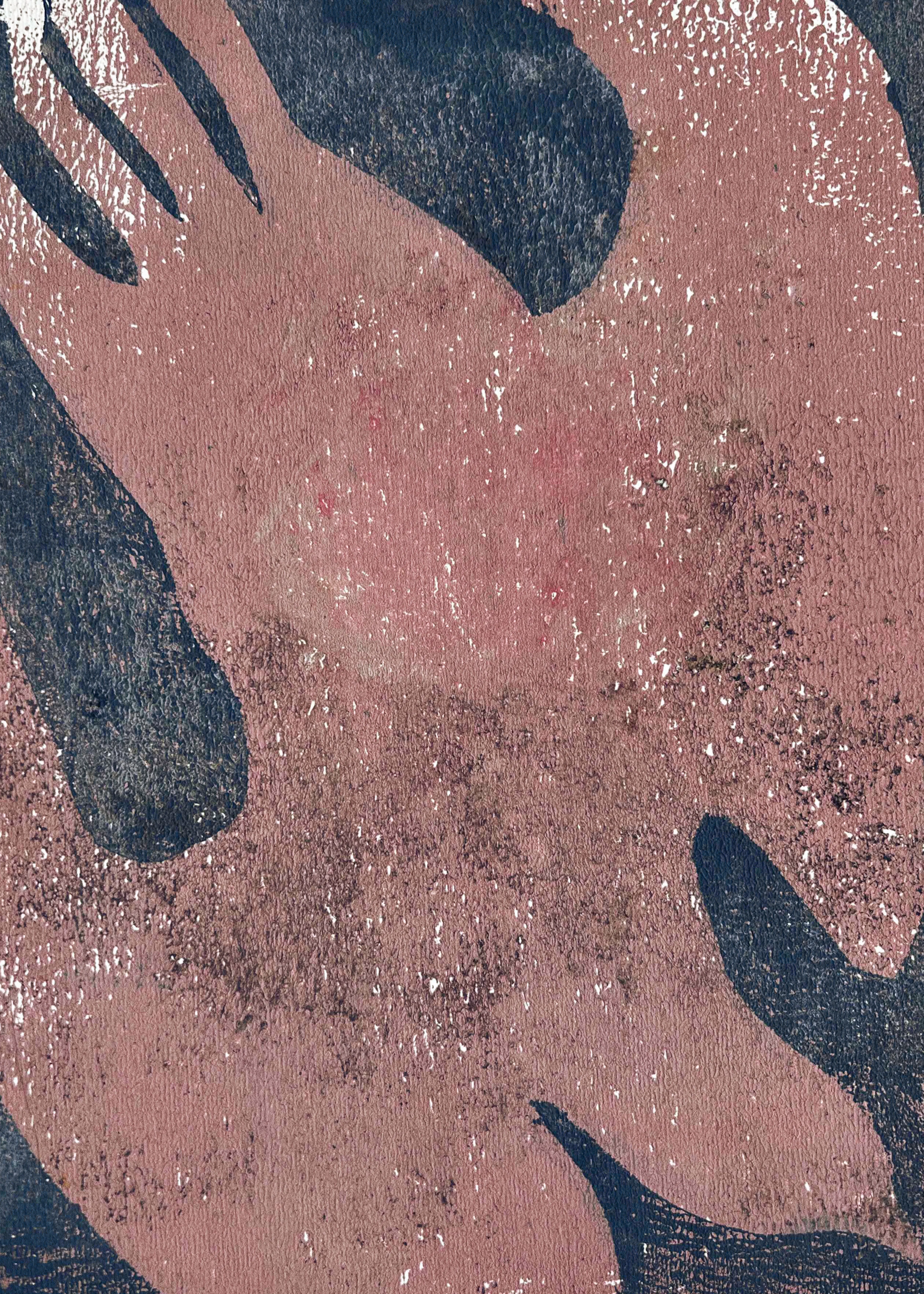 Pink Abstract Embrace Poster 0