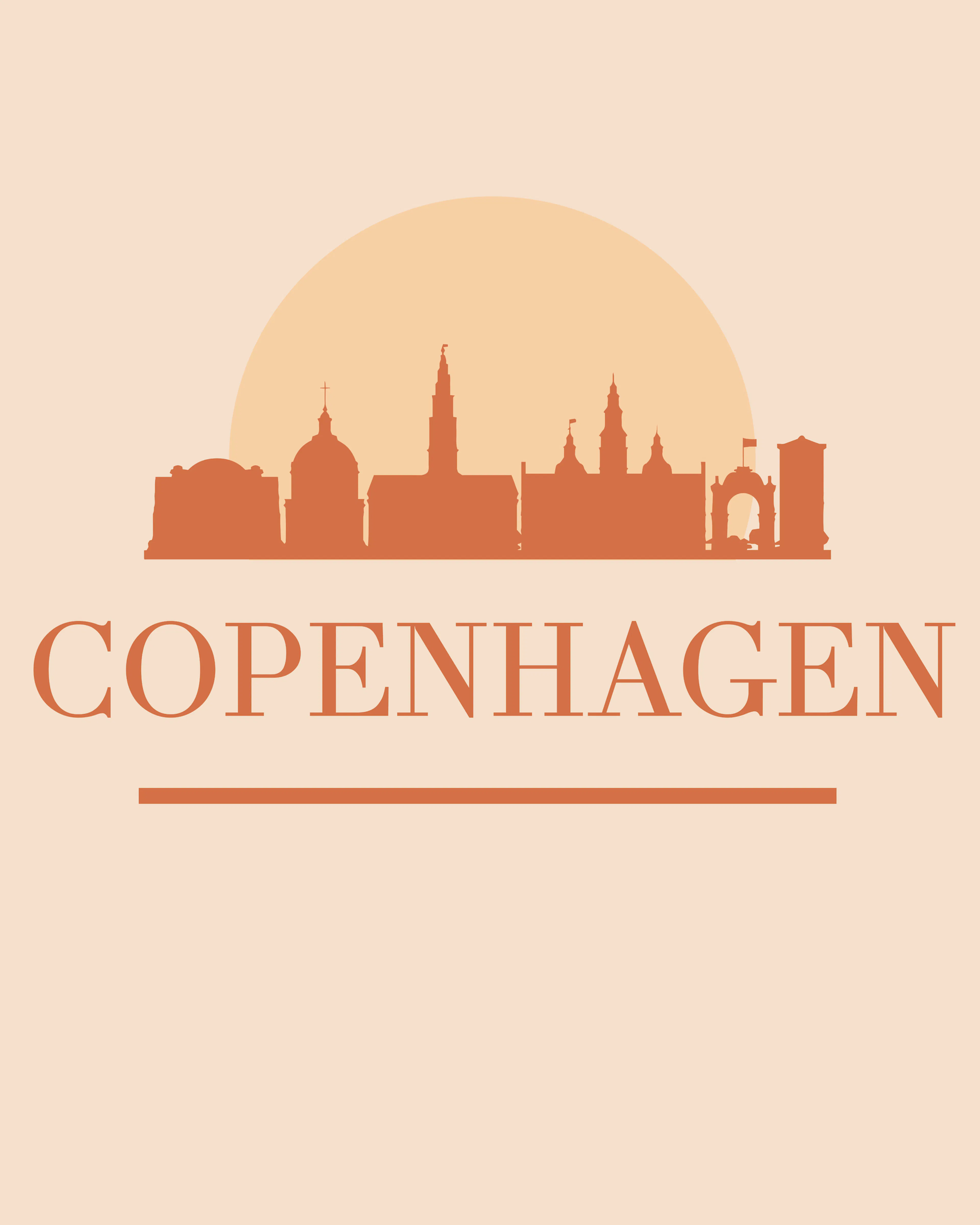 Copenhagen Skyline Poster 0