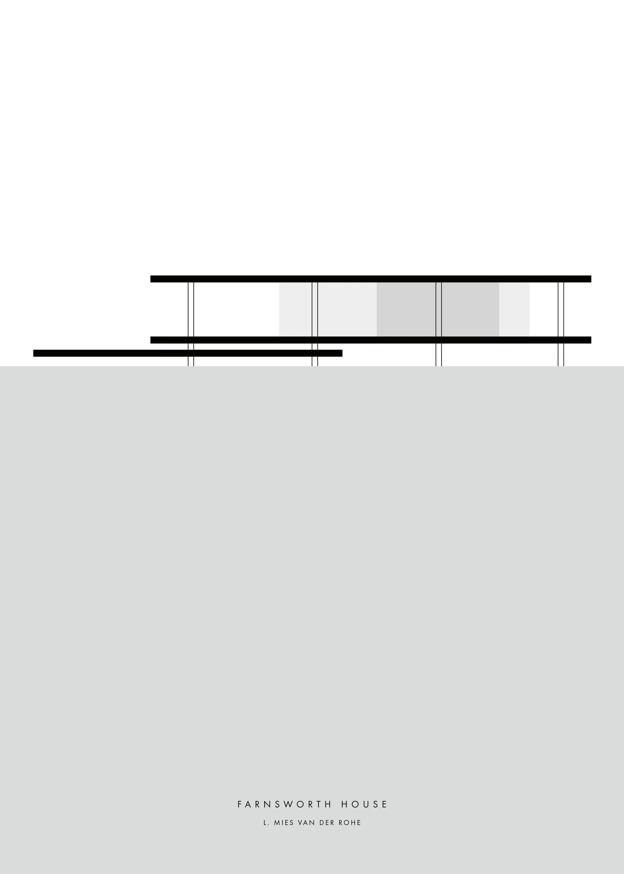 Grå Moderne Minimalisme Plakat 0