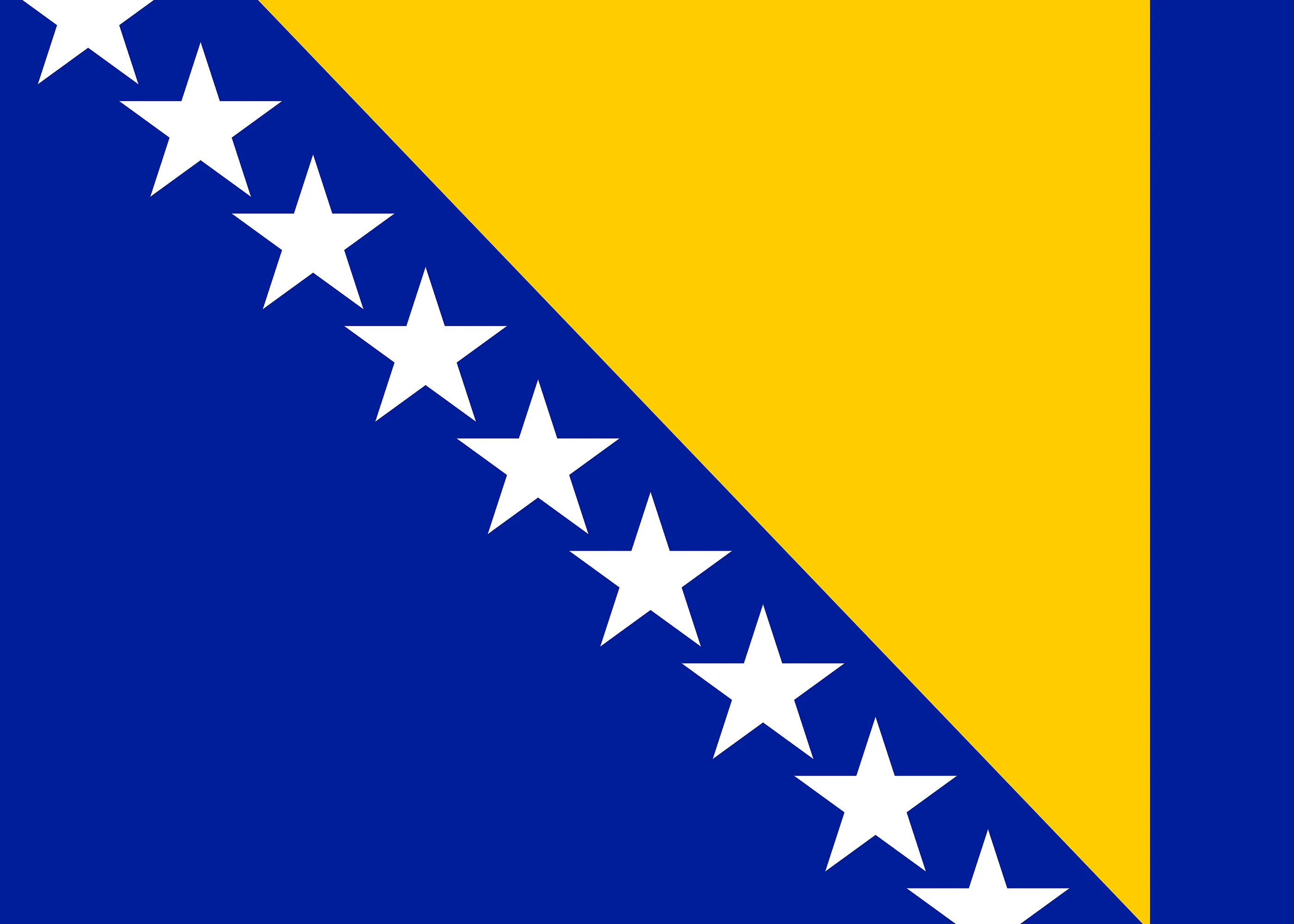 Flaga Bośni i Hercegowiny Plakat 0