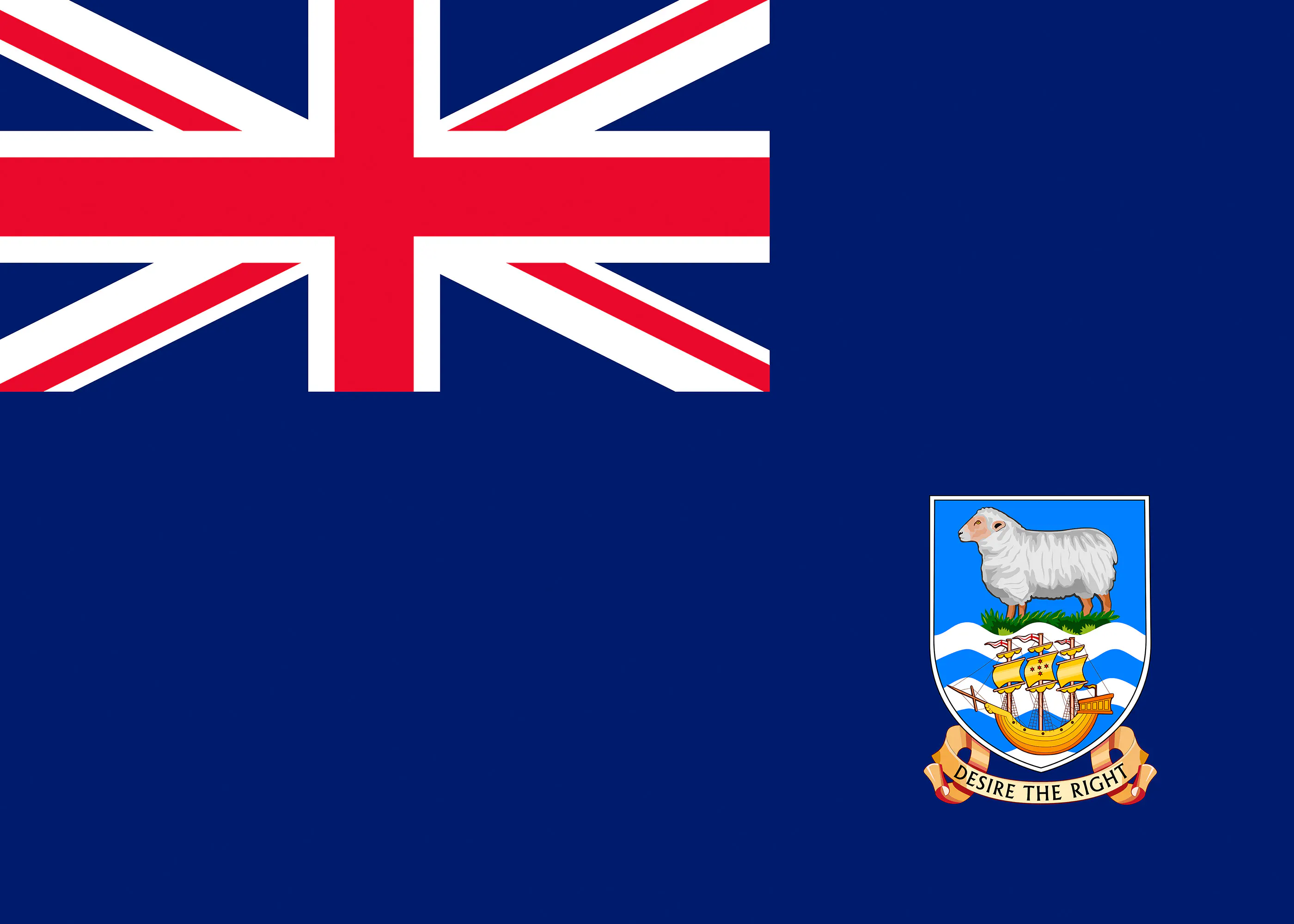 Flaga Wysp Falklandzkich Plakat 0
