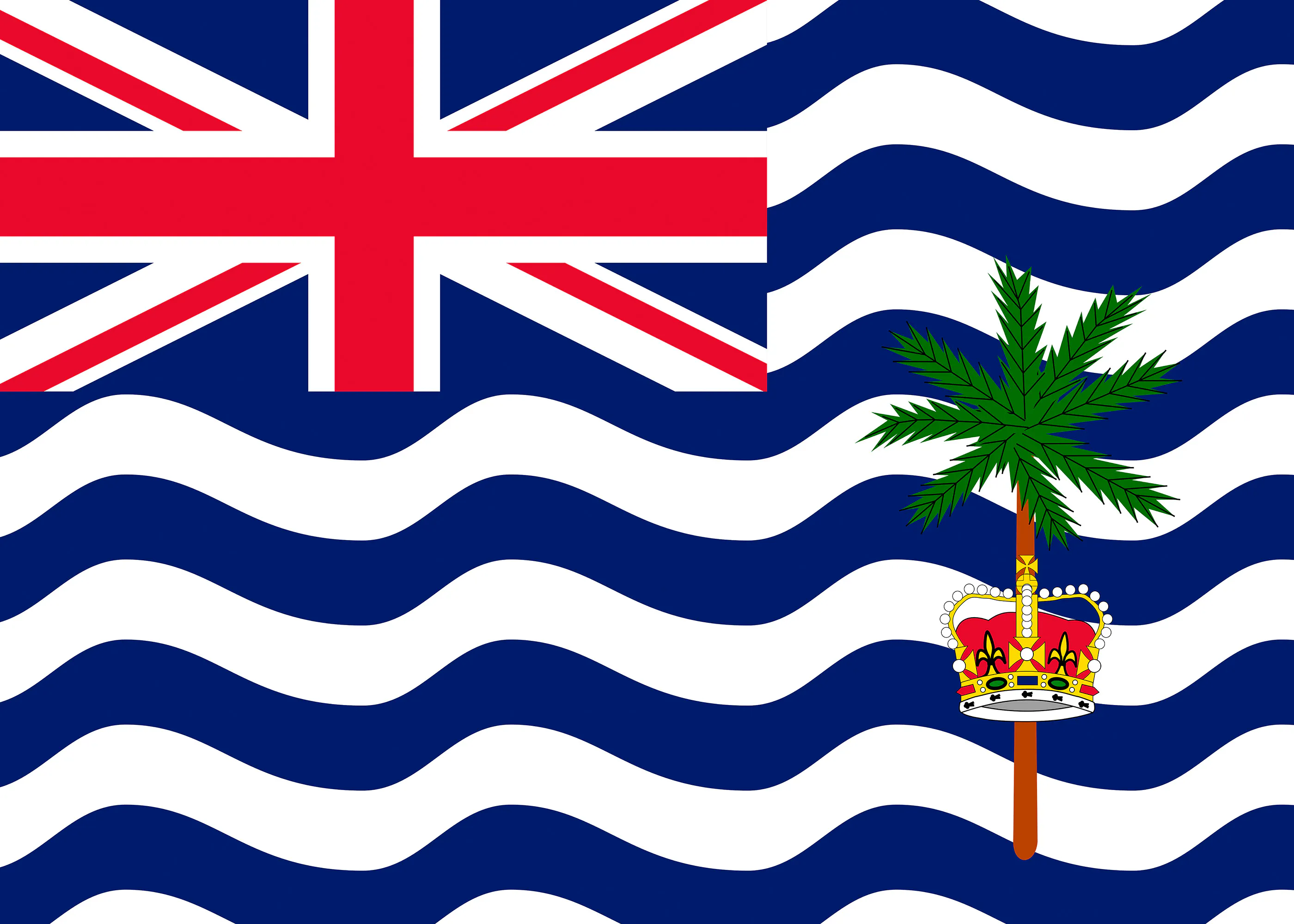 Flaga Brytyjskiego Terytorium Oceanu Indyjskiego Plakat 0