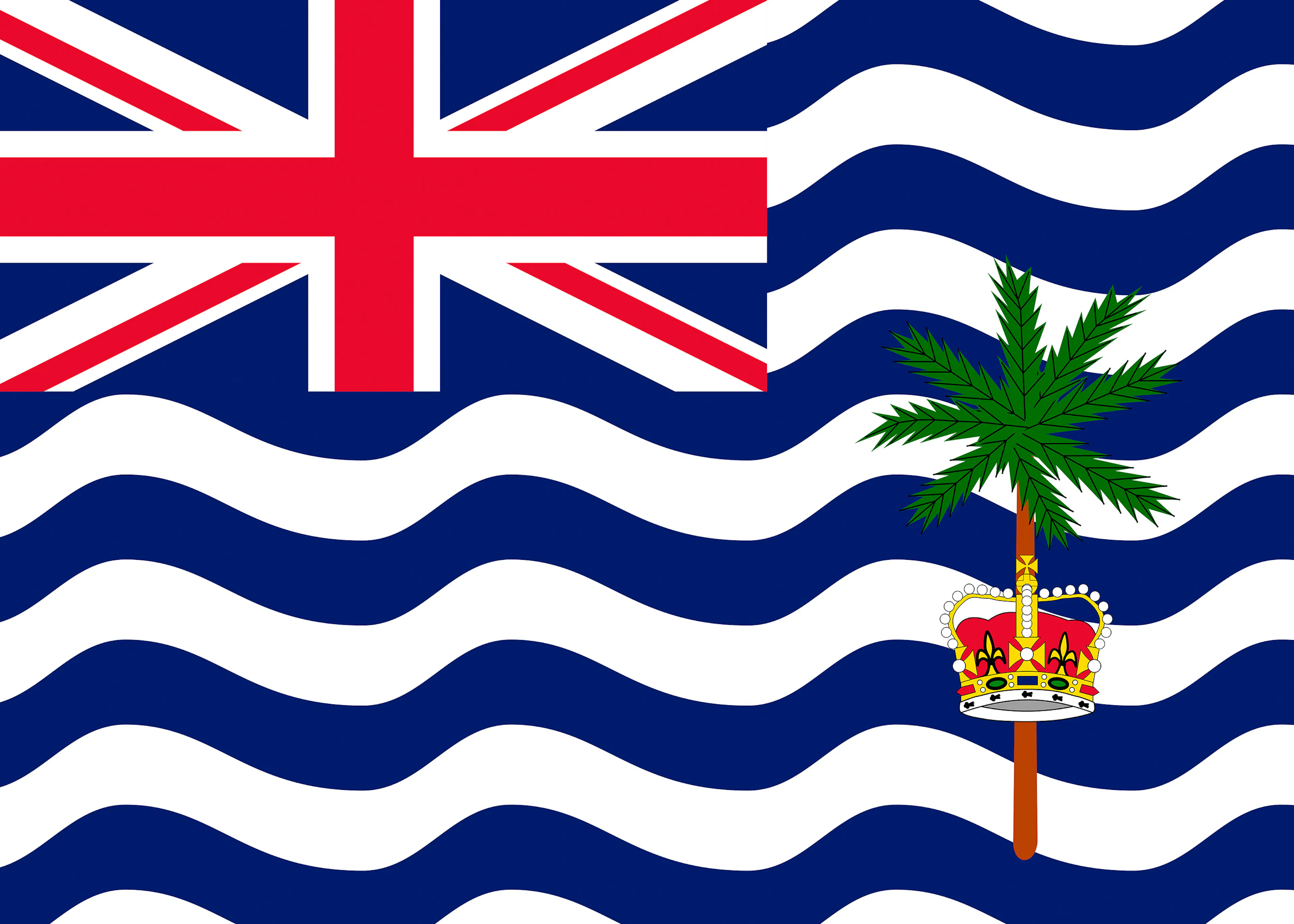 Flaga Brytyjskiego Terytorium Oceanu Indyjskiego Plakat 0