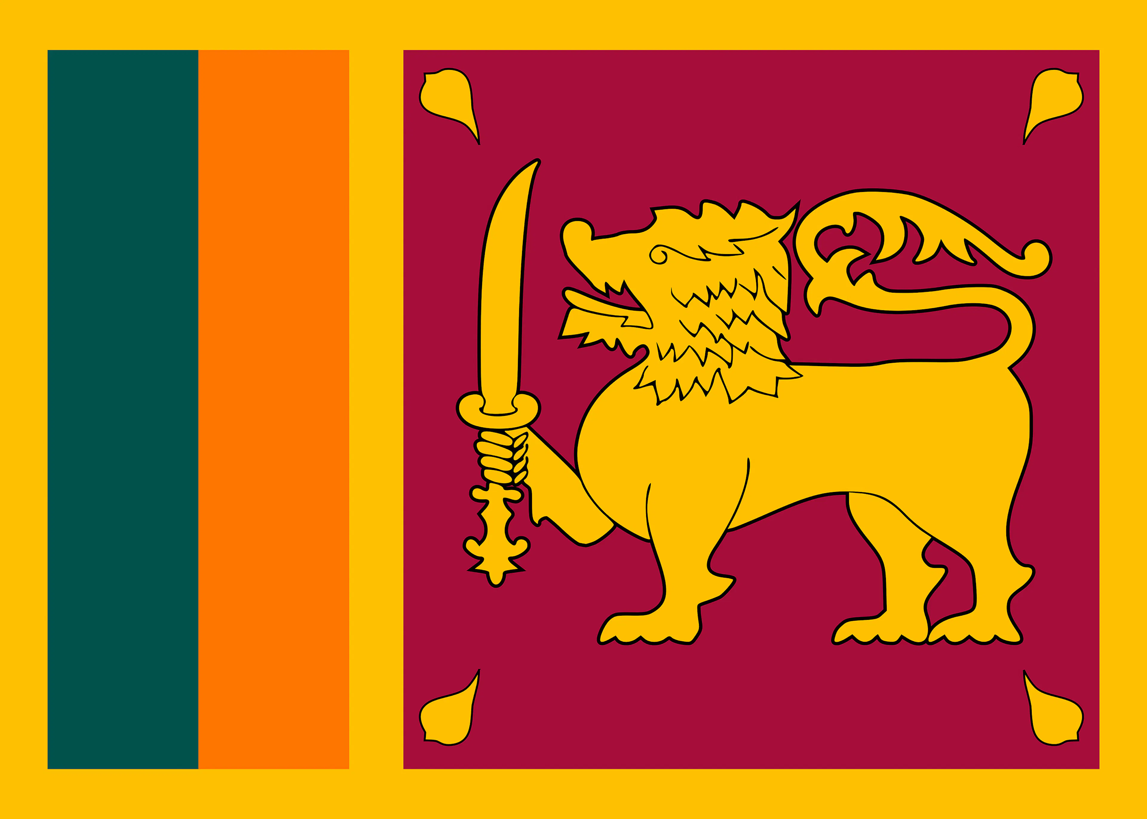 Flaga Sri Lanki Plakat 0