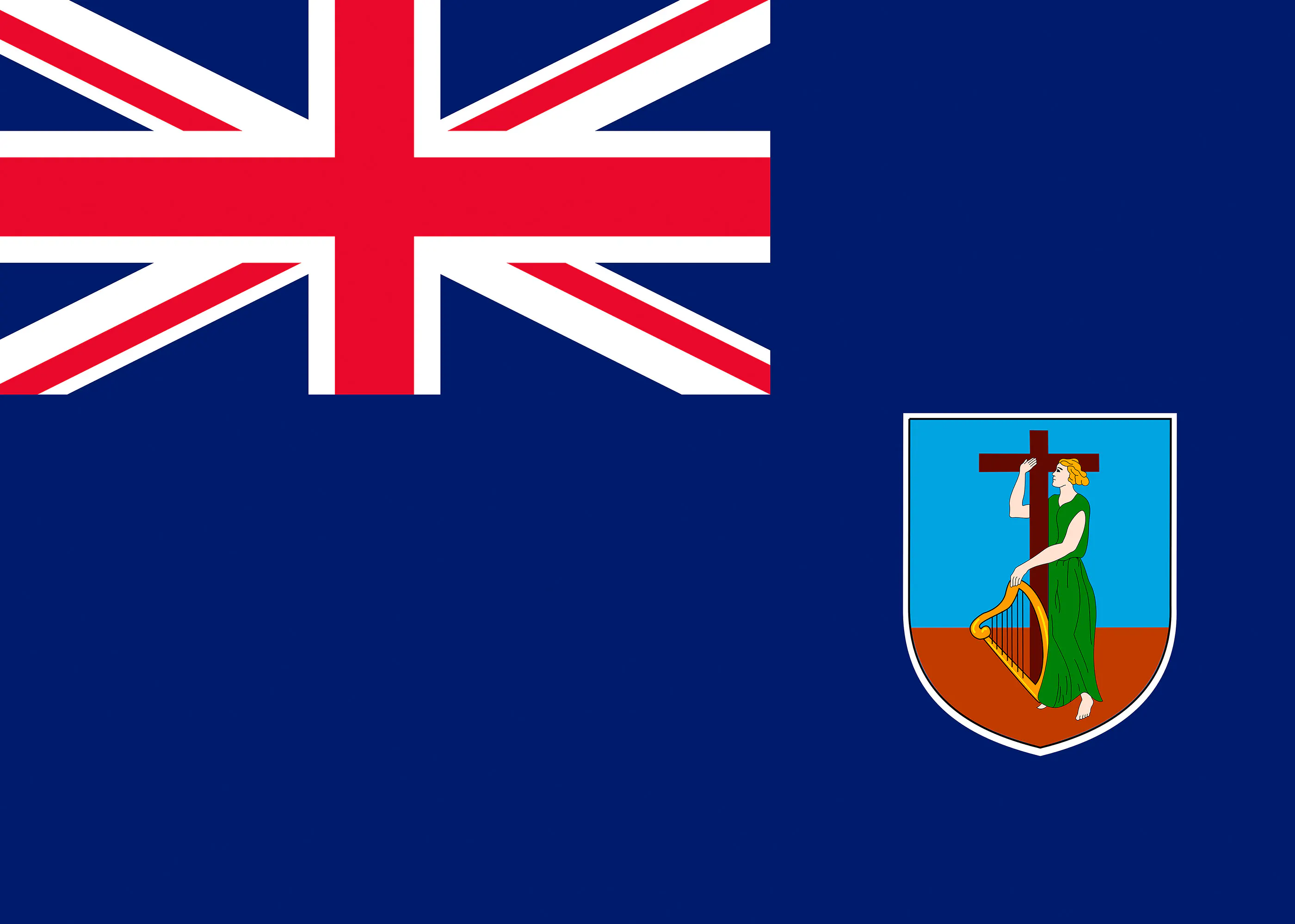 Flaga Montserratu Plakat 0