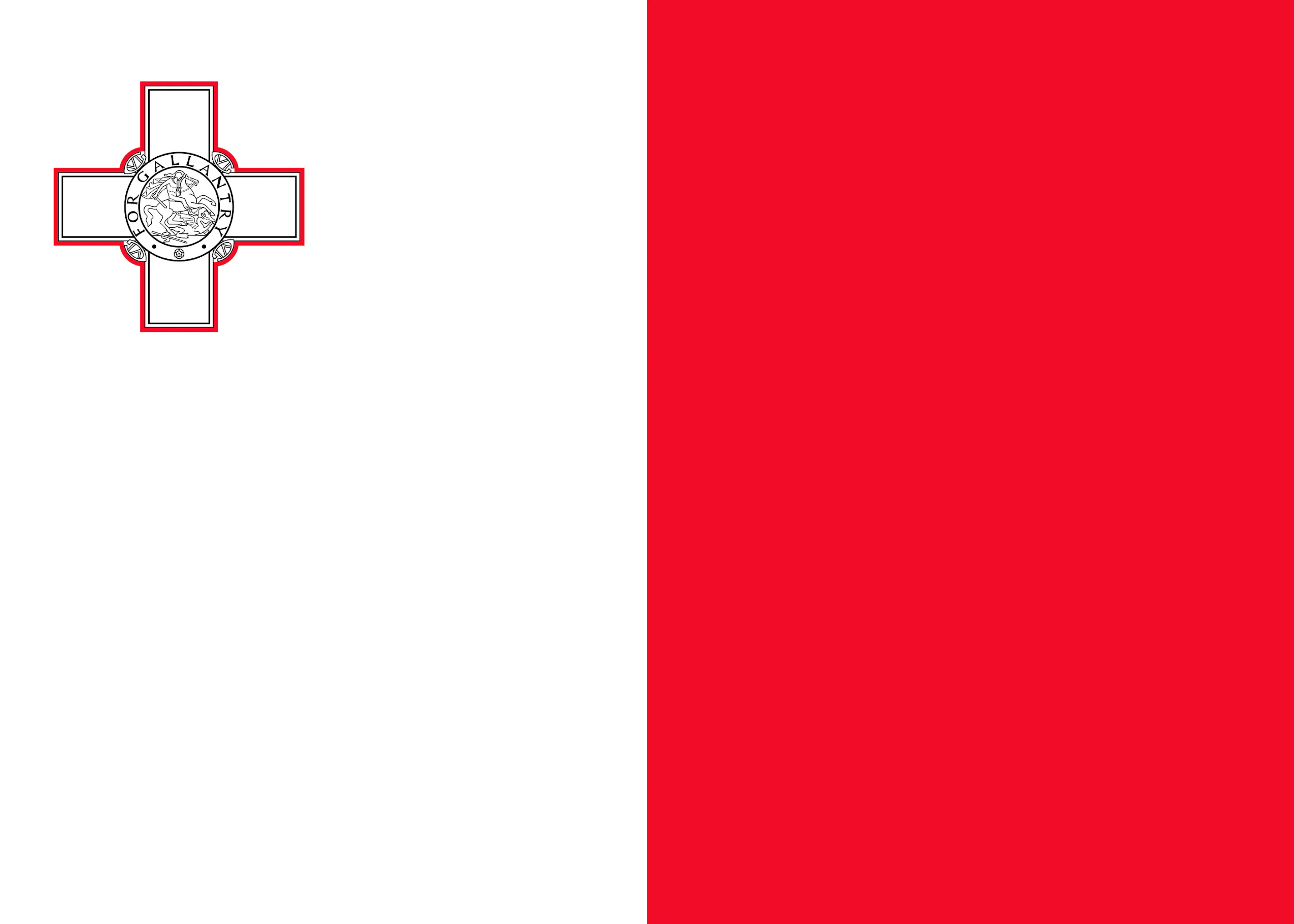 Malta flagga Poster 0