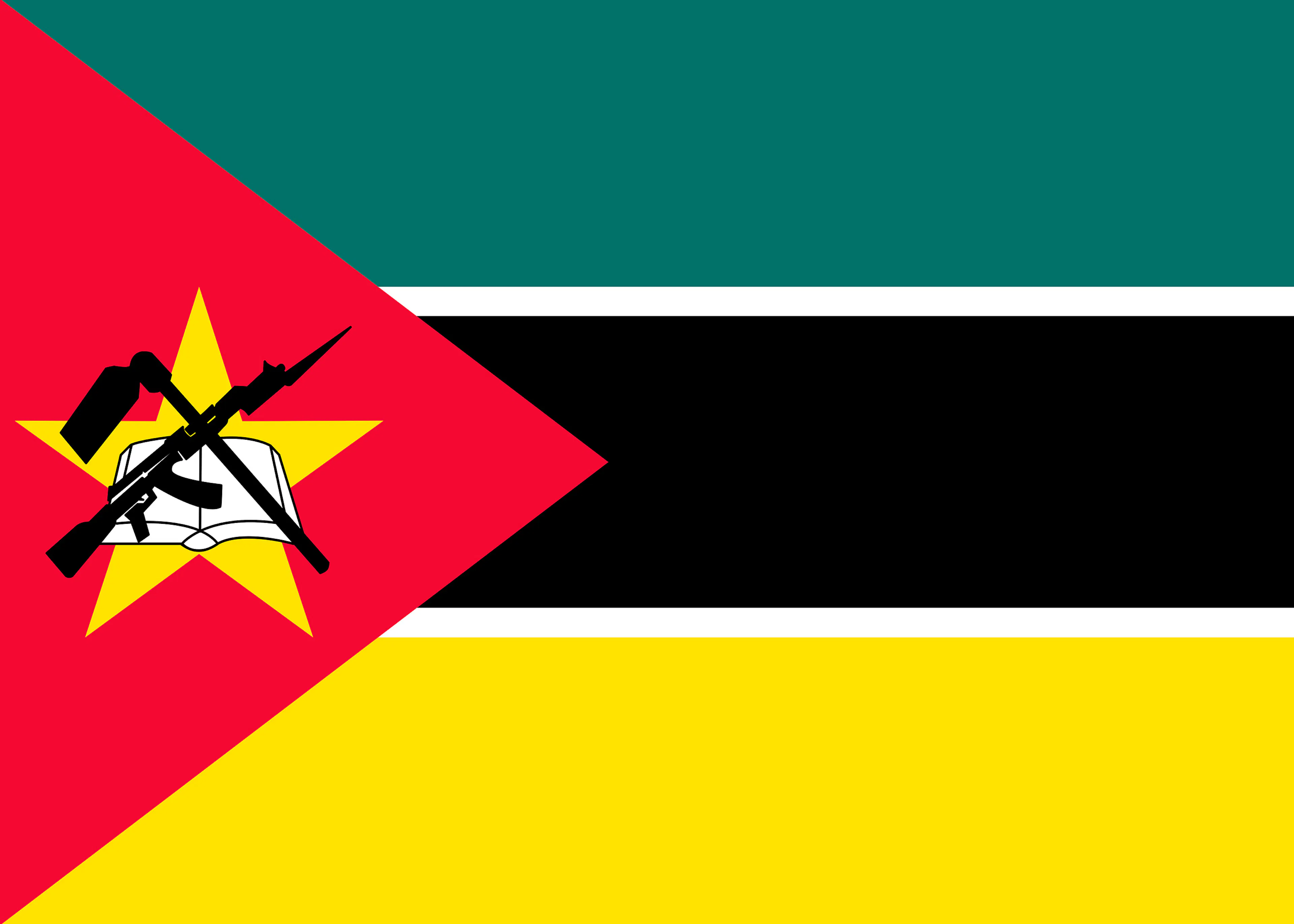 Mozambique flagga Poster 0