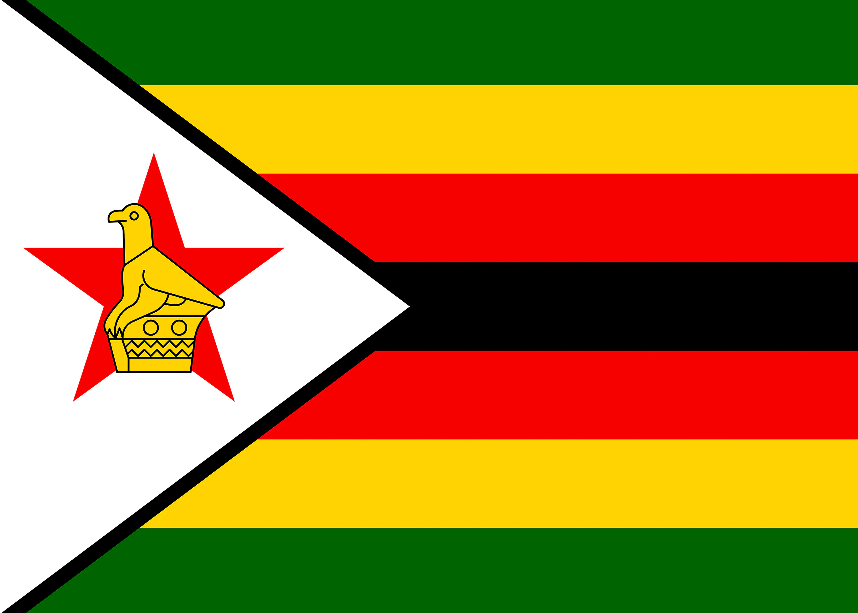 Flaga Zimbabwe Plakat 0