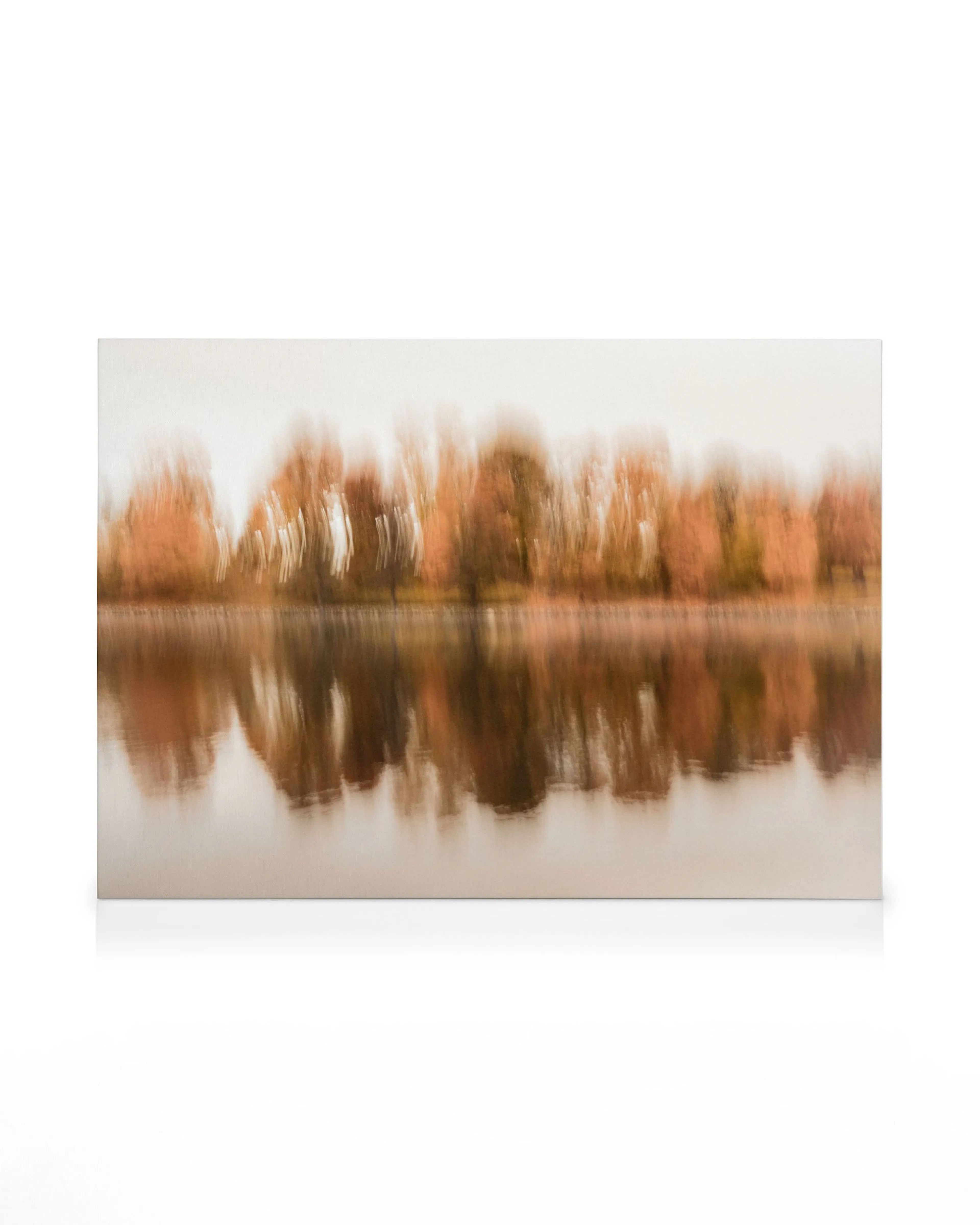 Herbstliche Seespiegelung Leinwandbild 0