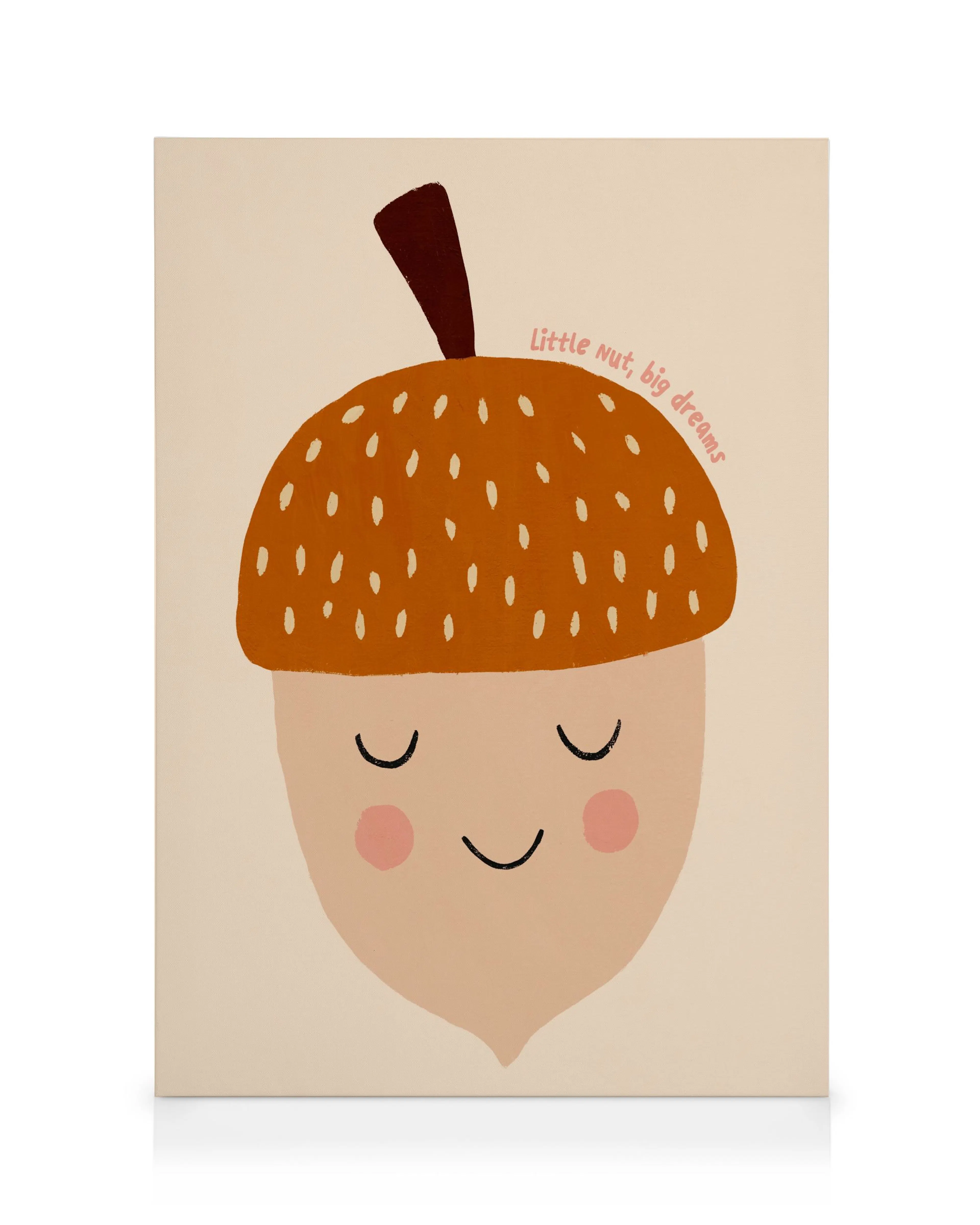 Süße Eichel Illustration Leinwandbild 0