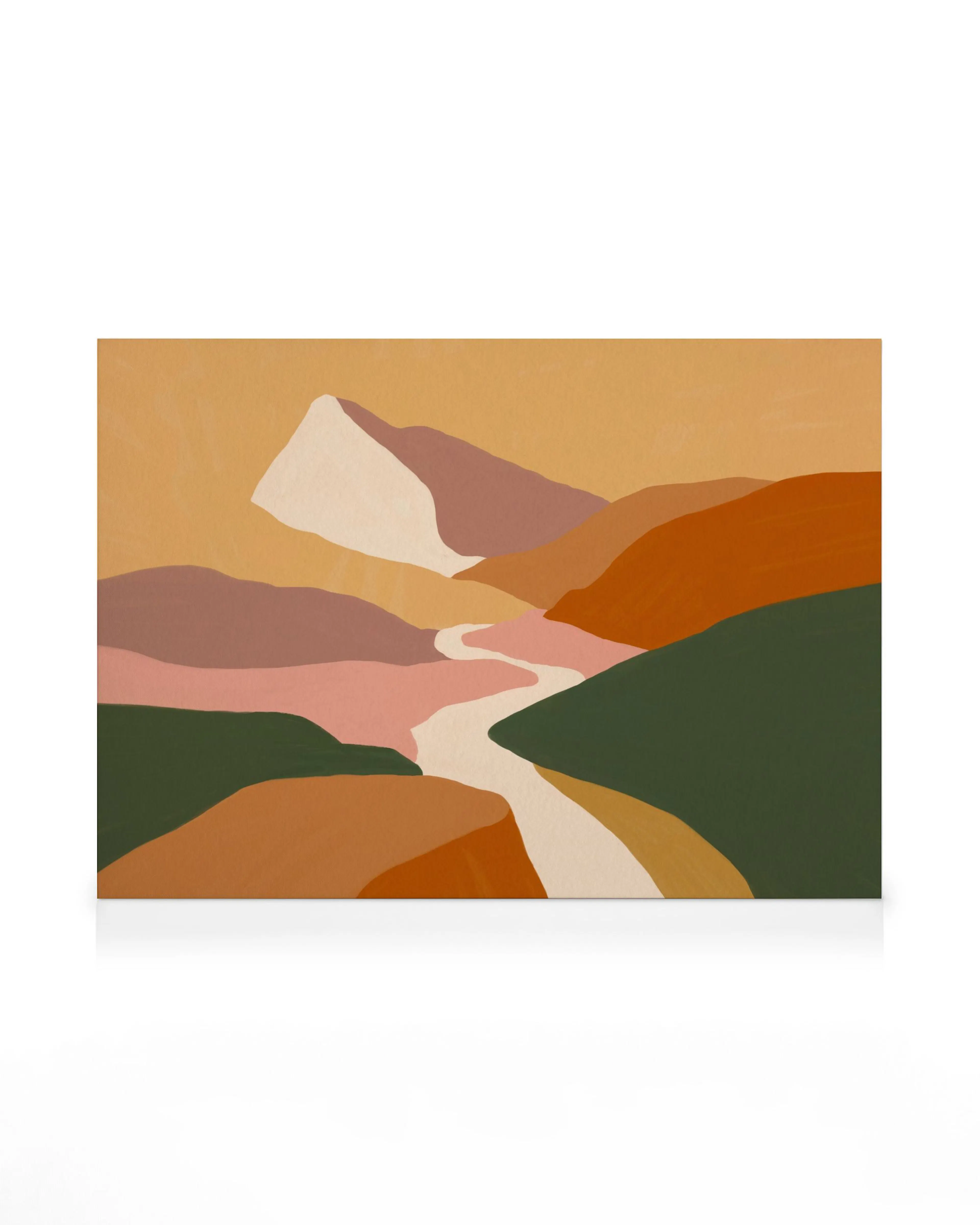 Bunte Landschaft Leinwandbild 0