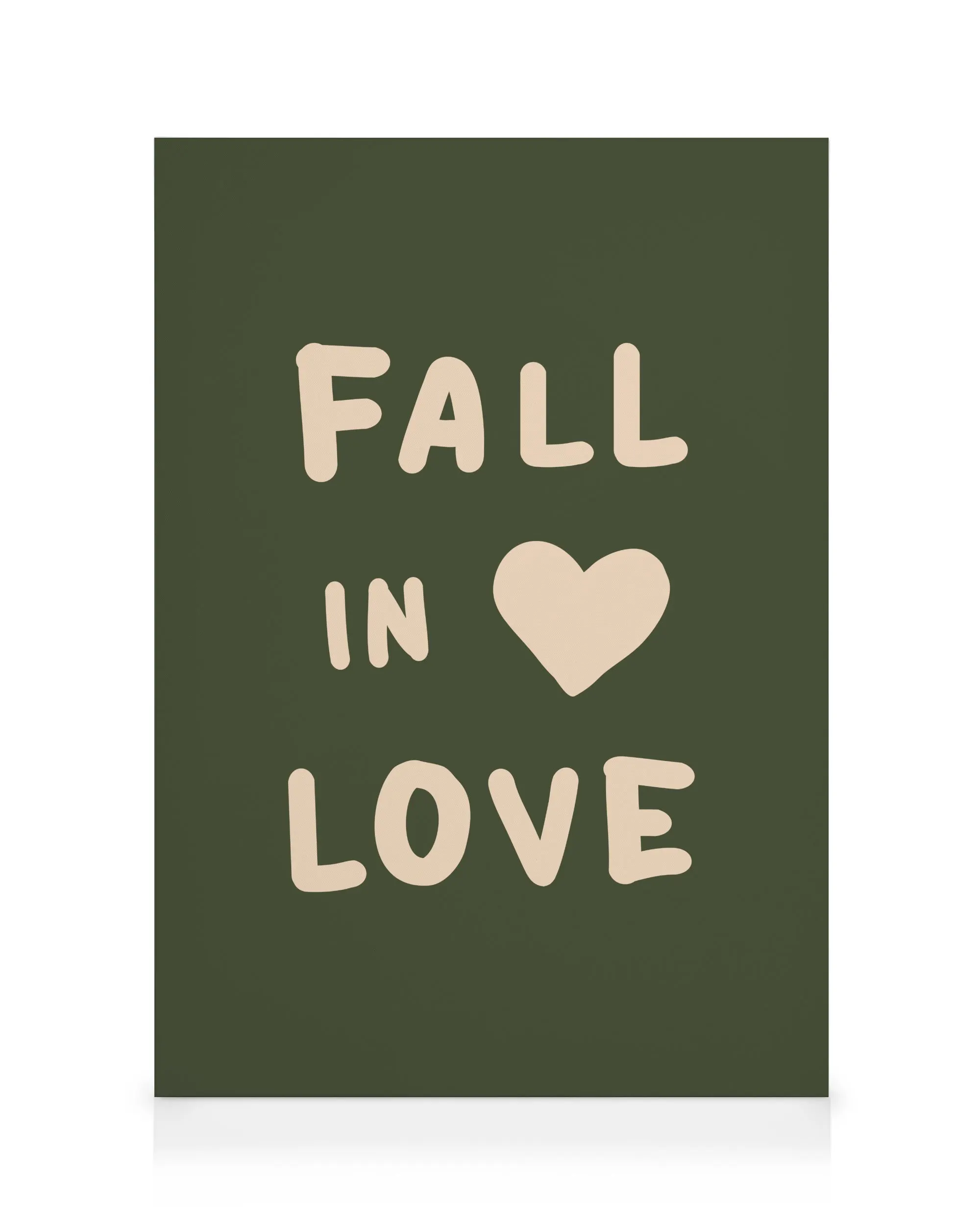 Fall In Love Quote Canvas print 0