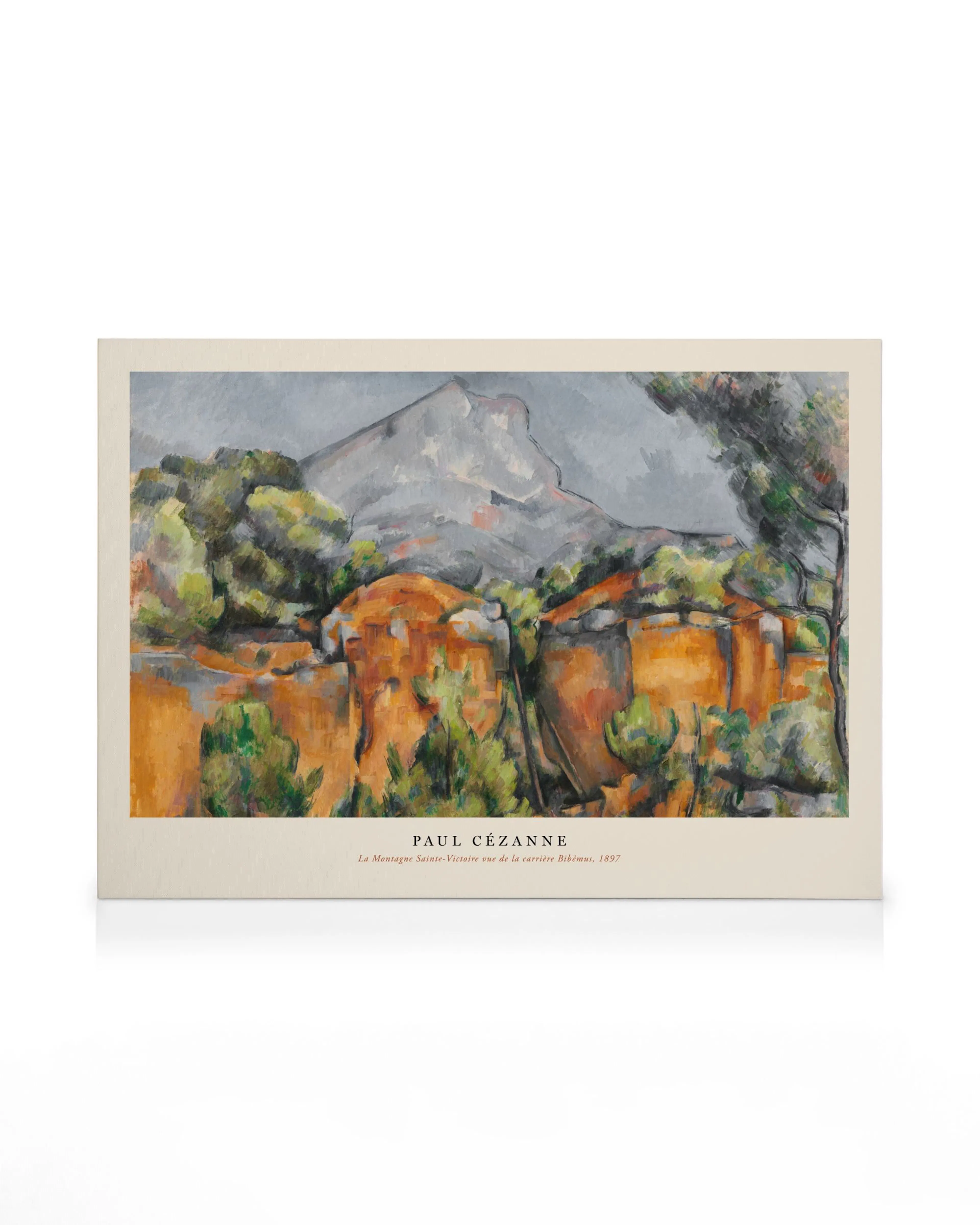 Paul Cezanne - La Montagne Sainte-Victoire vue de la carrière Bibémus Canvas print 0