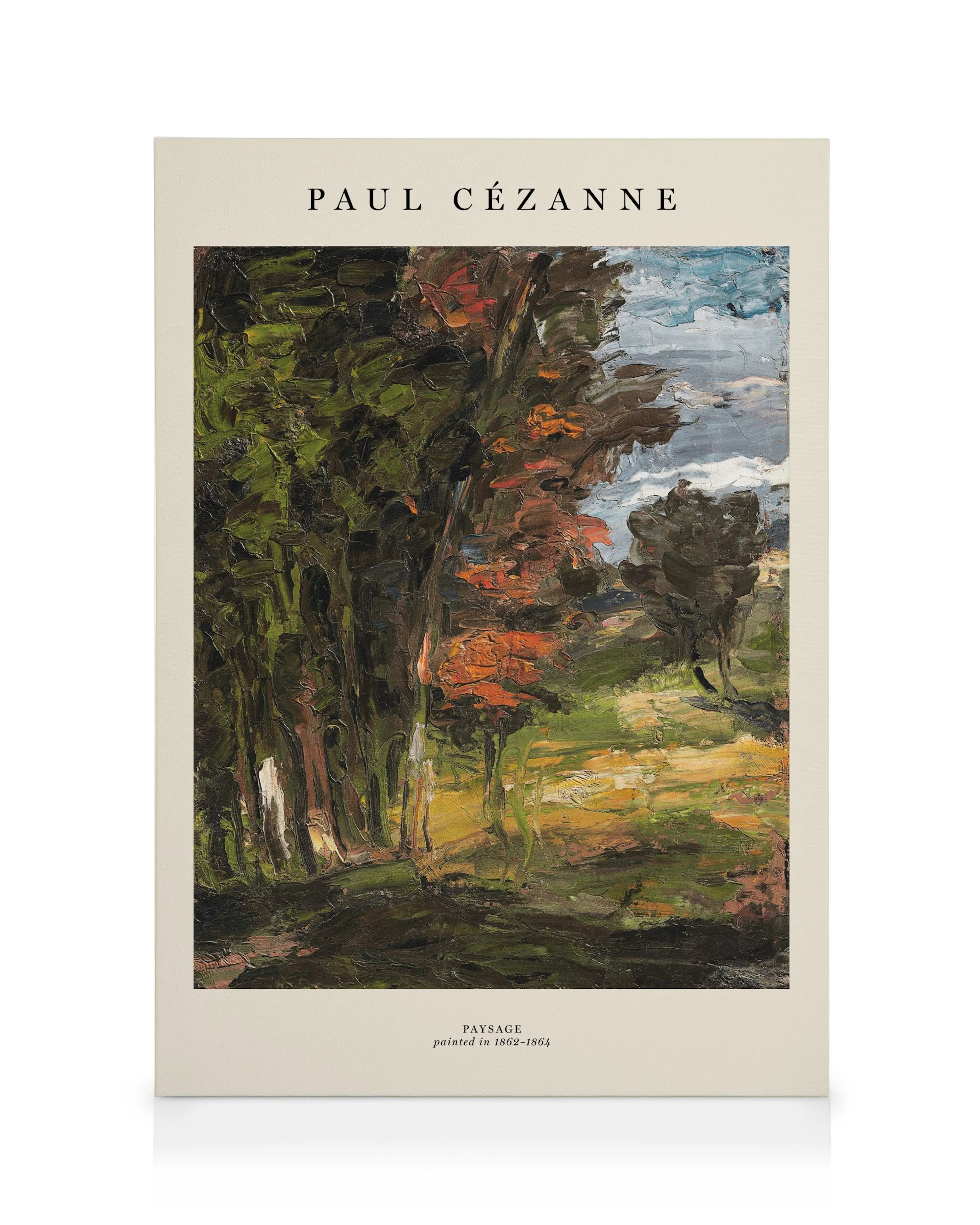 Paul Cezanne - Paysage 1862-1864 Canvas print 0