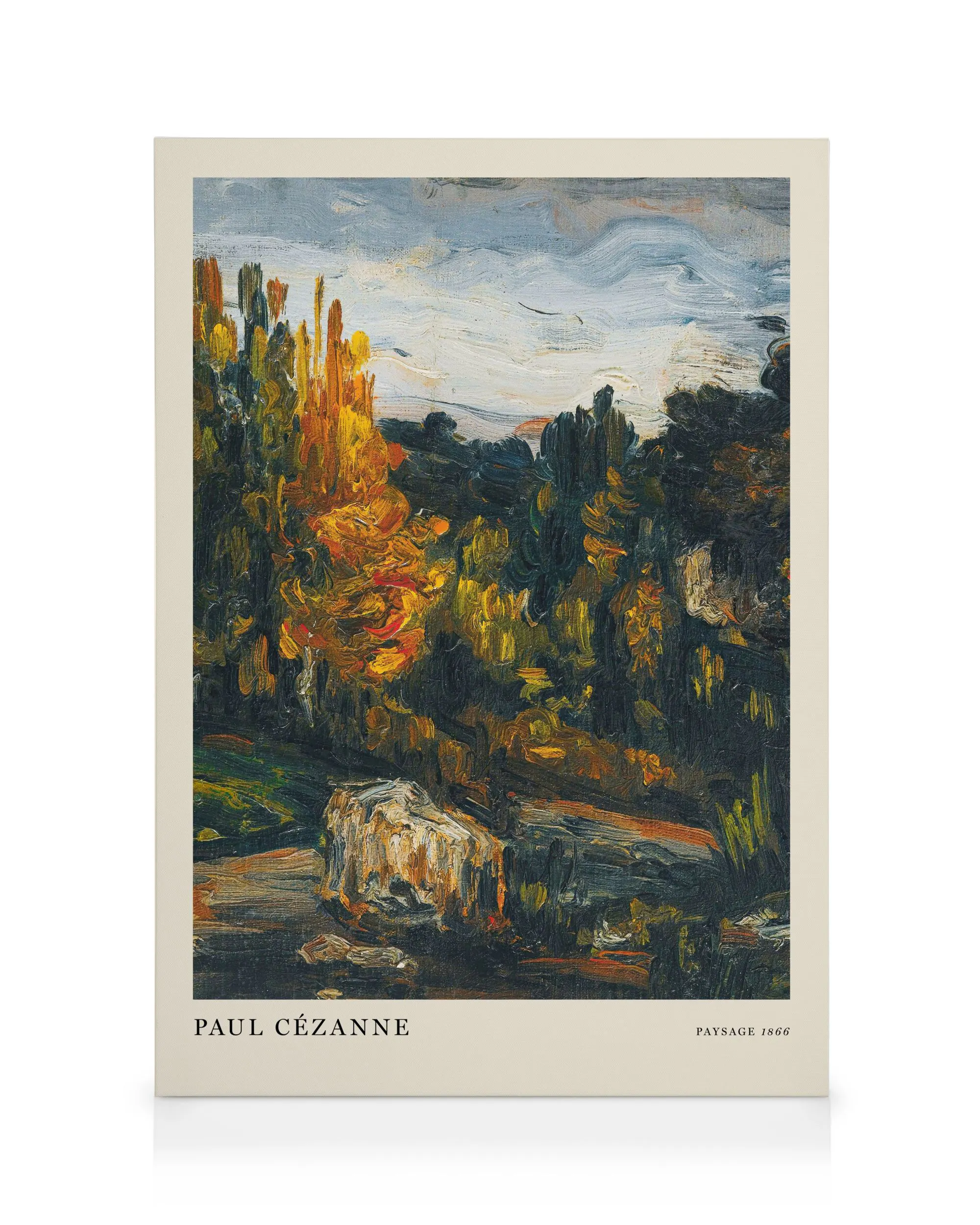 Paul Cezanne - Paysage 1866 Canvas print 0