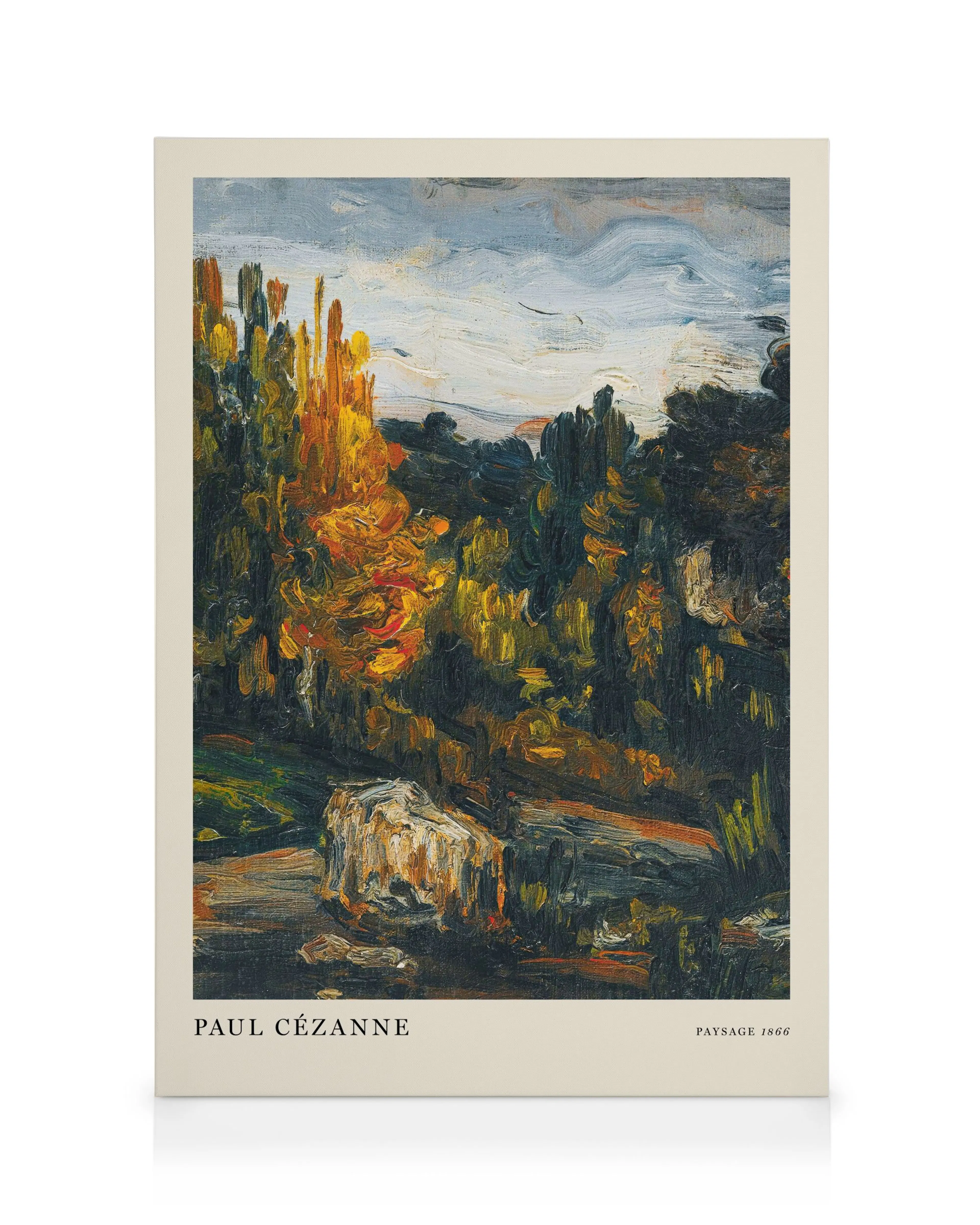 Paul Cezanne - Paysage 1866 Canvas print 0