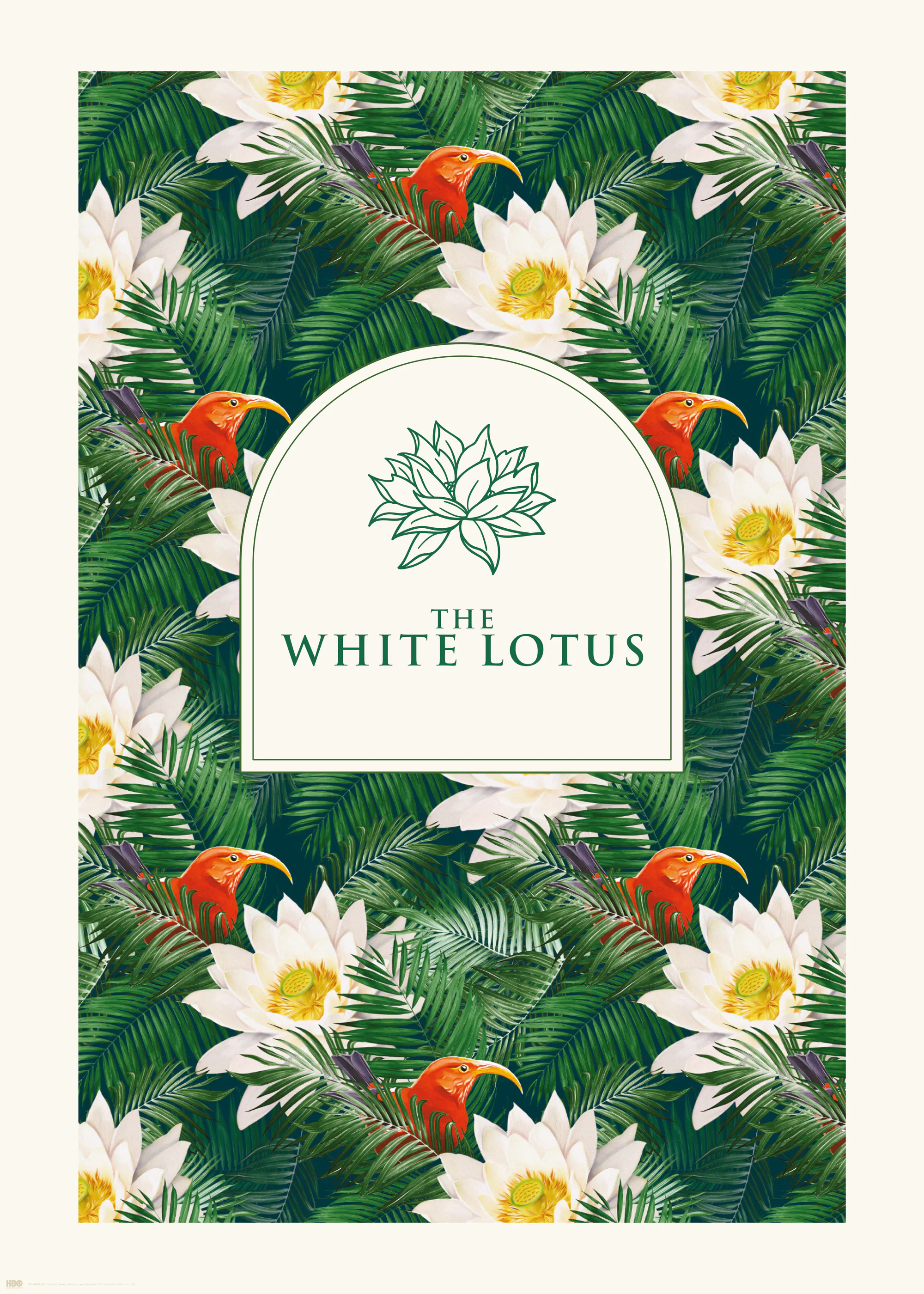 The White Lotus™ - White Floral Poster 0