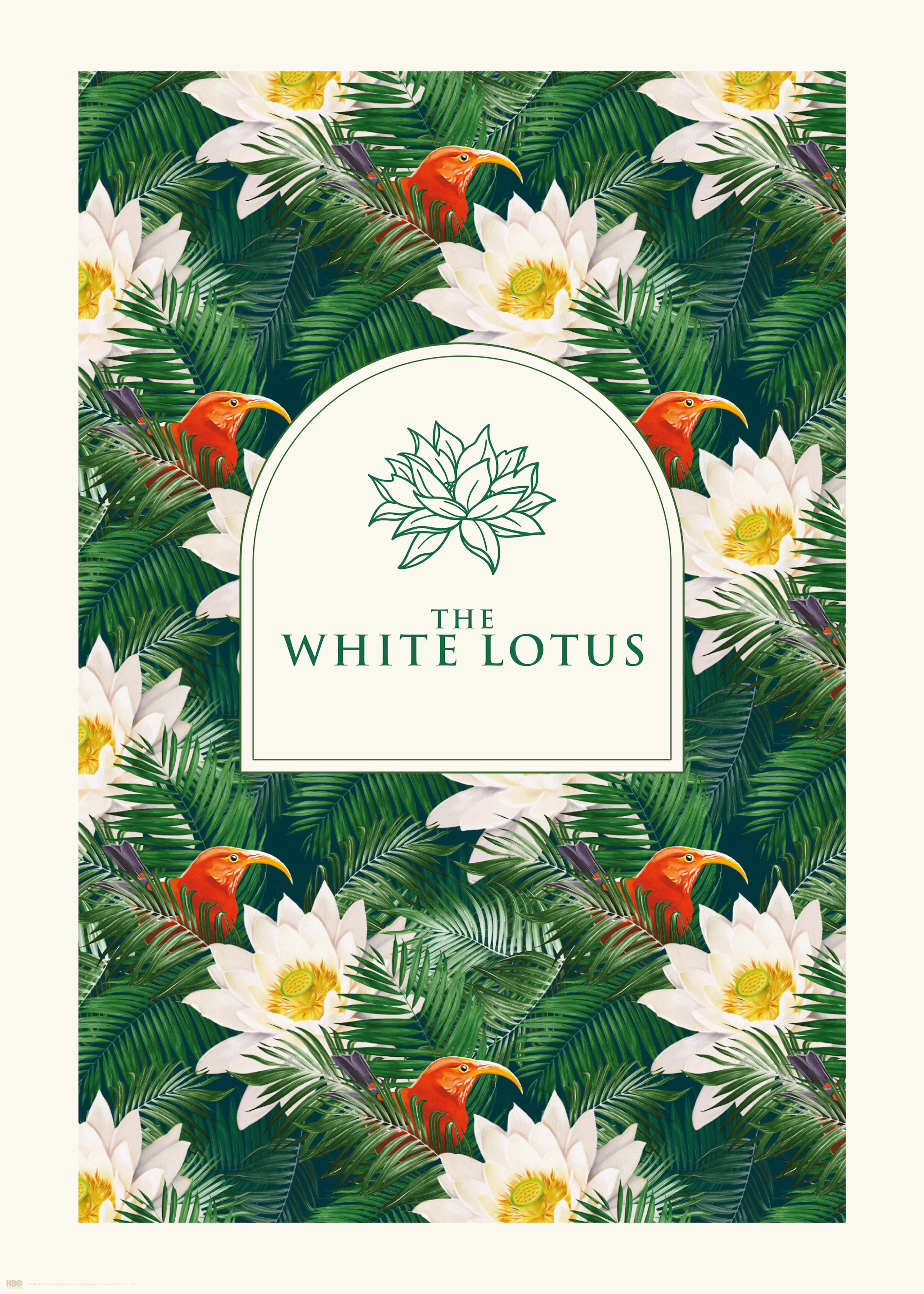 The White Lotus - White Floral Juliste 0