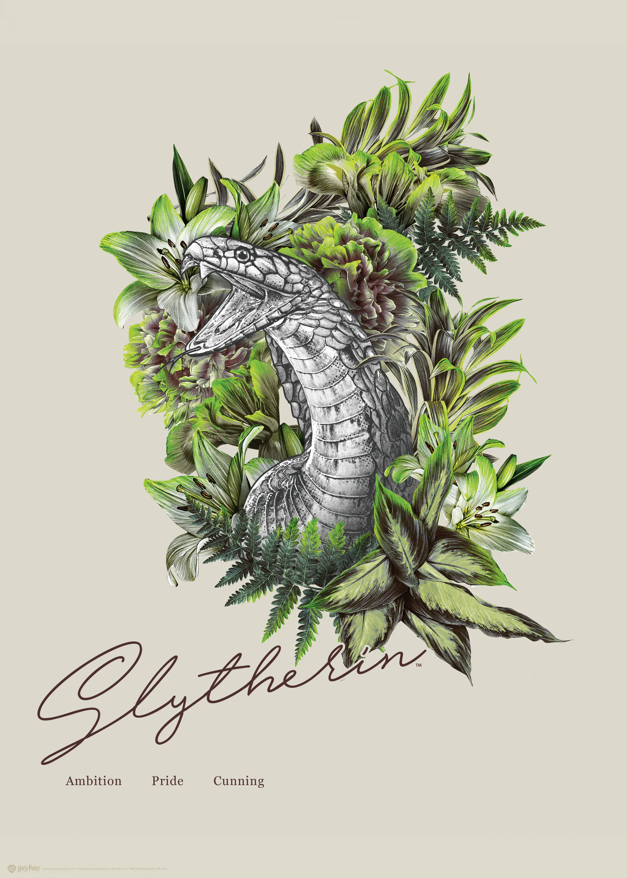 Harry Potter™ - Slytherin Illustration Poster 0
