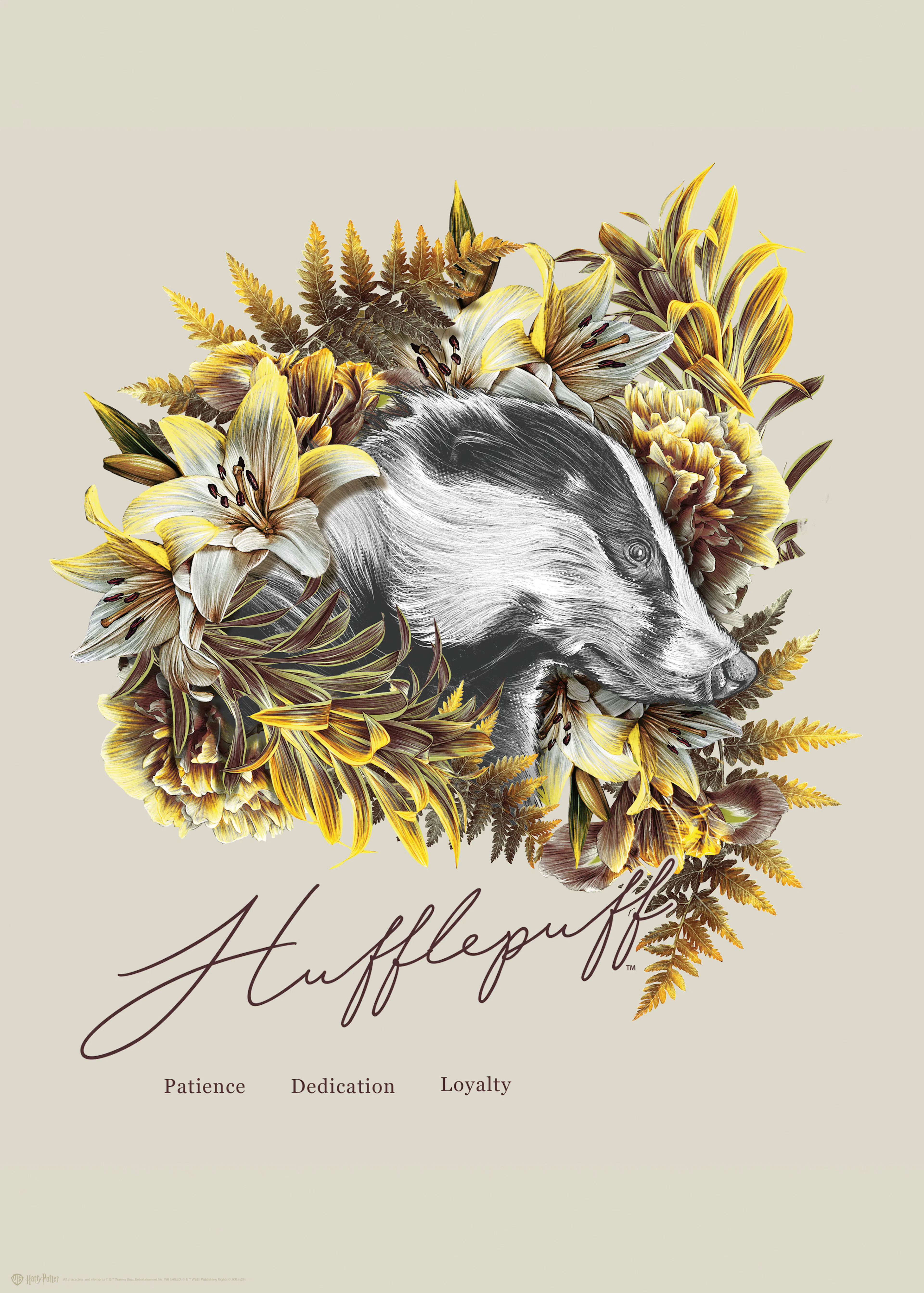 Harry Potter™ - Hufflepuff Illustration Juliste 0
