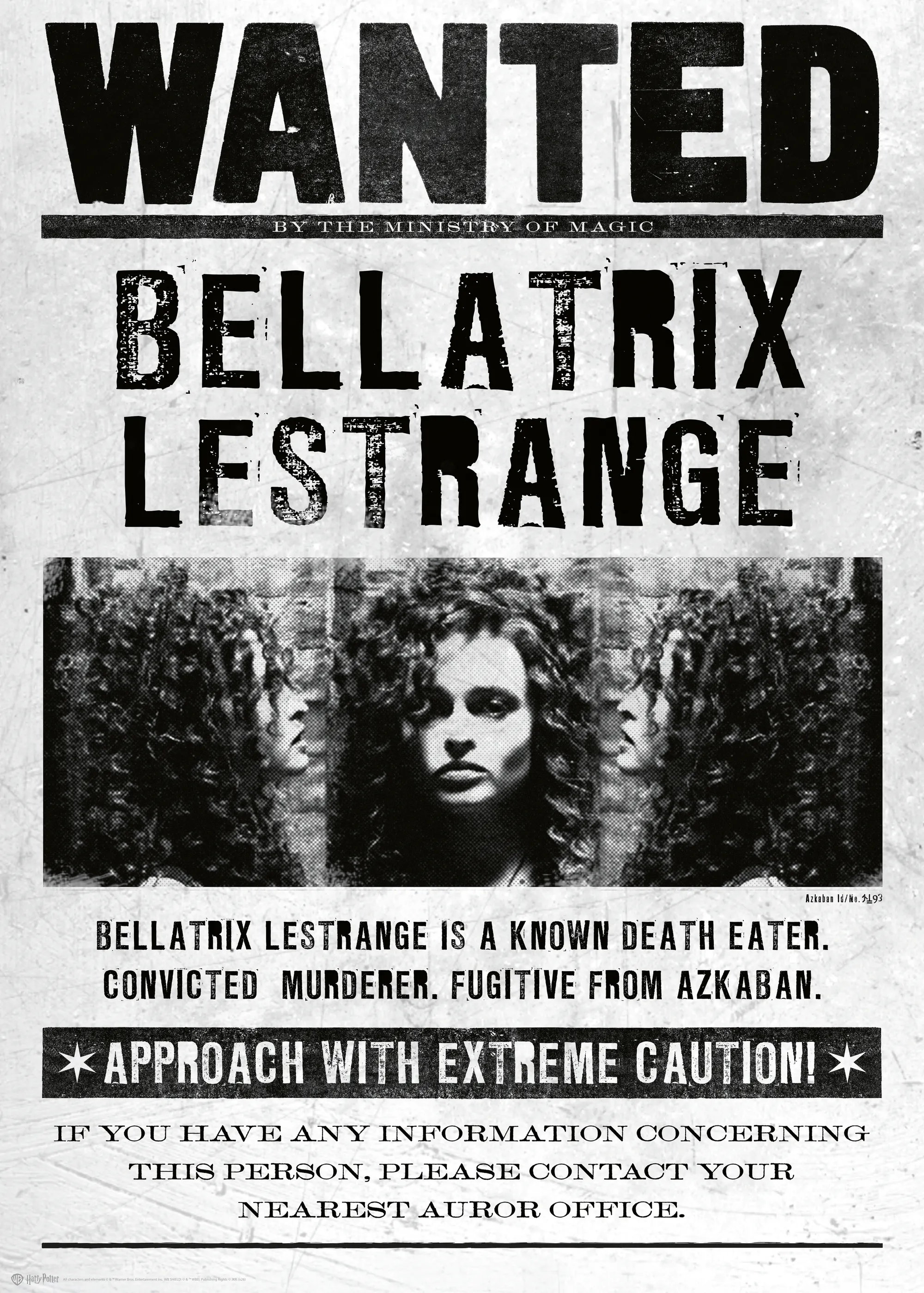 Harry Potter™ - Wanted Bellatrix Lestrange Poster 0