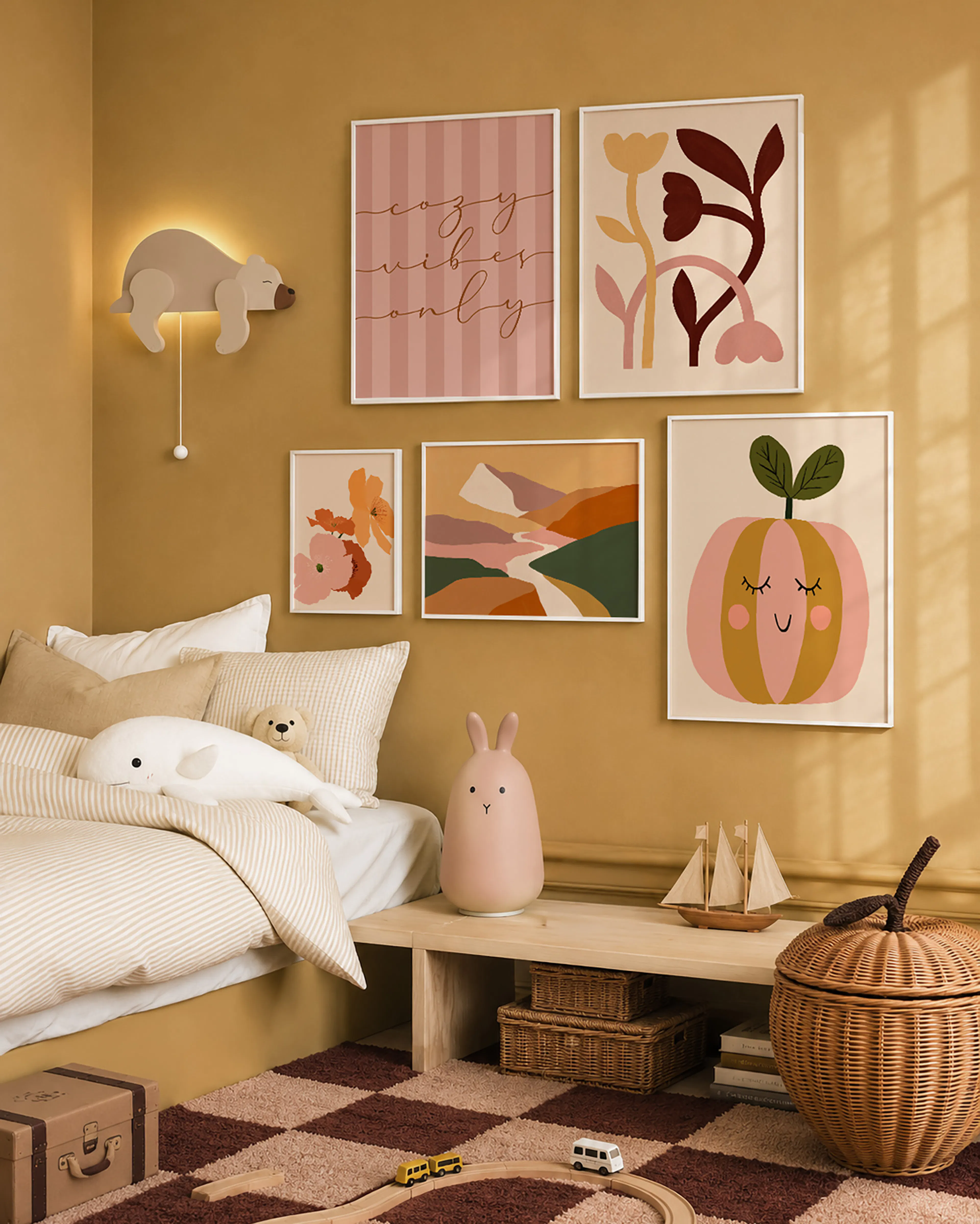 Playful Autumn bildevegg