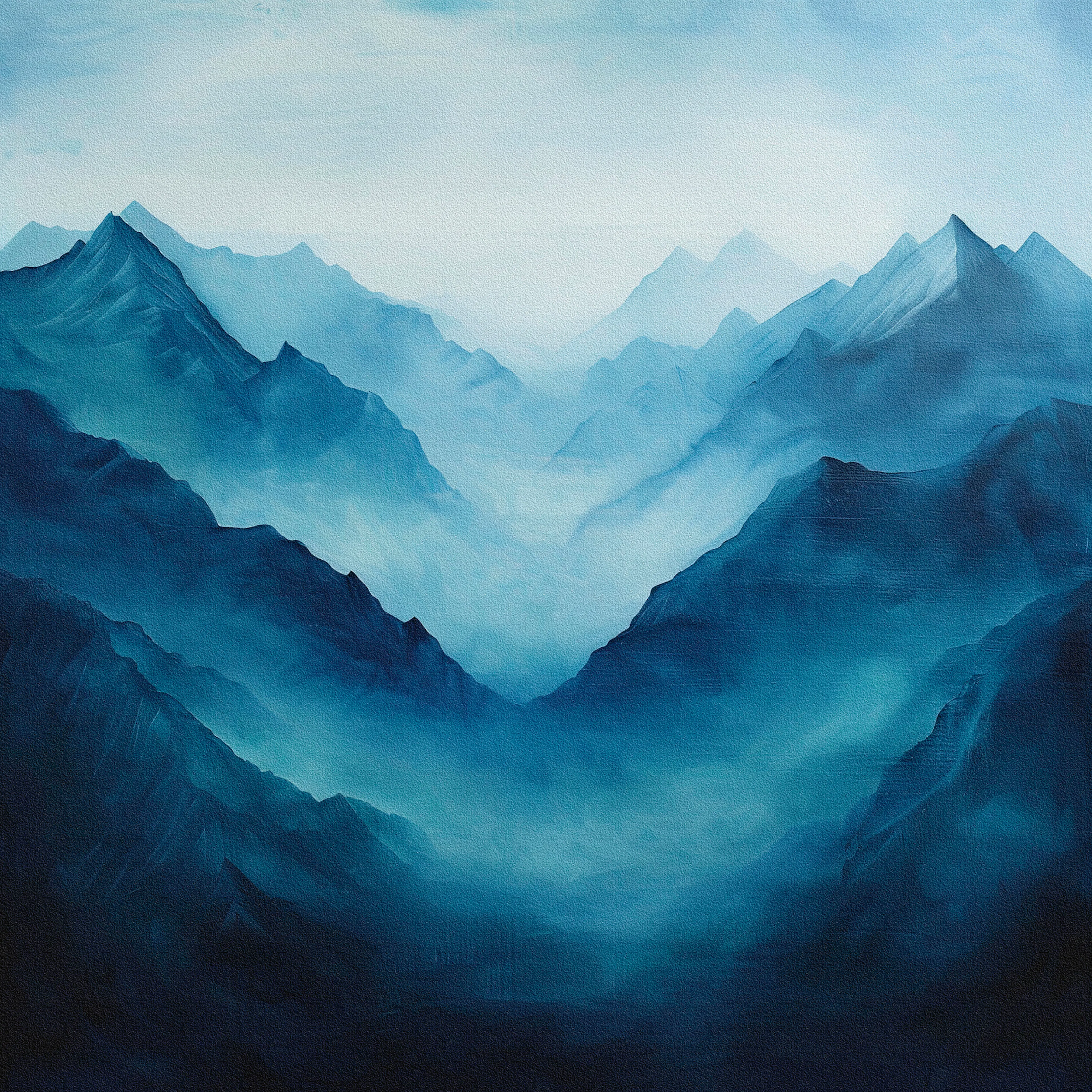 Montagnes Brumeuses Poster 0