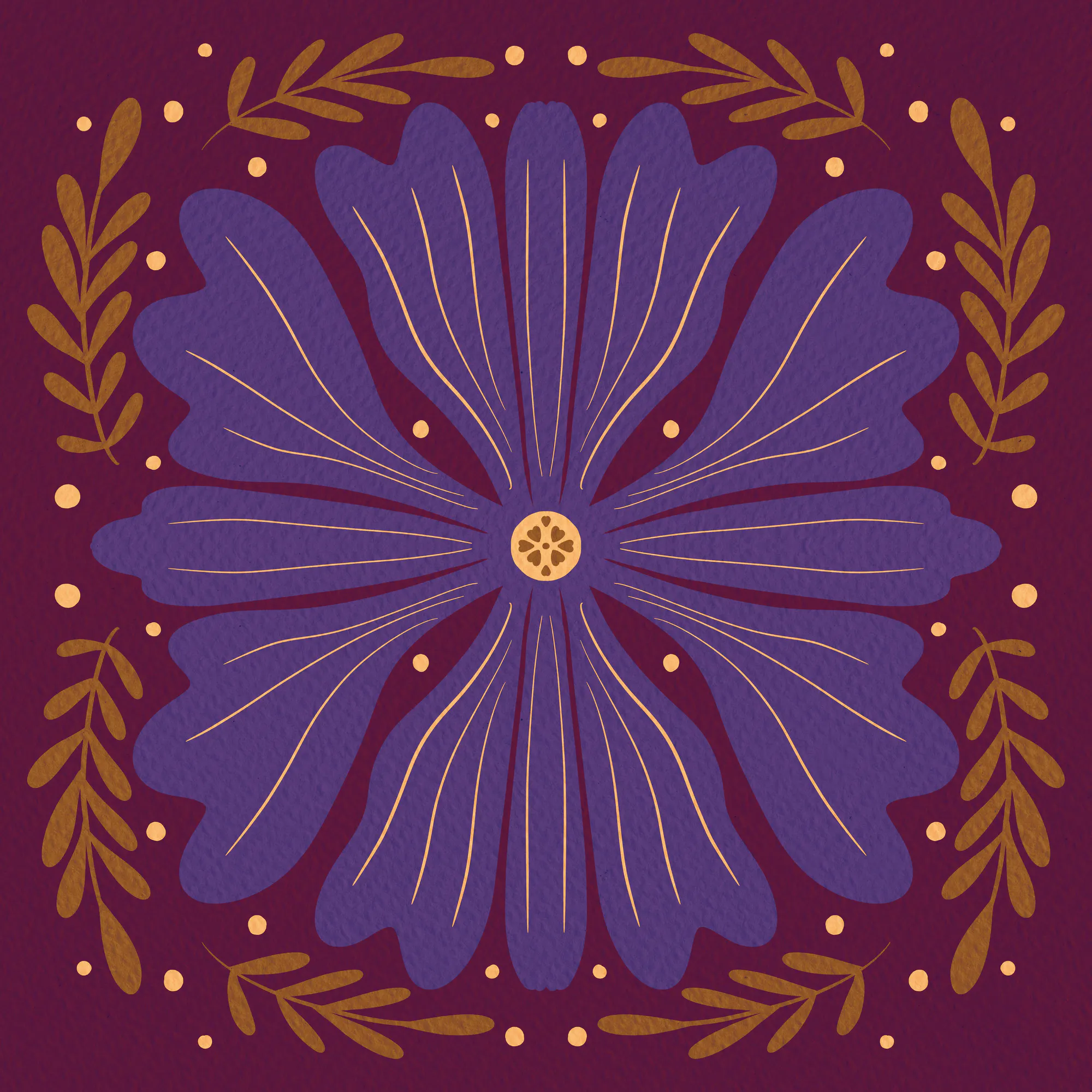 Mandala Floral Poster 0