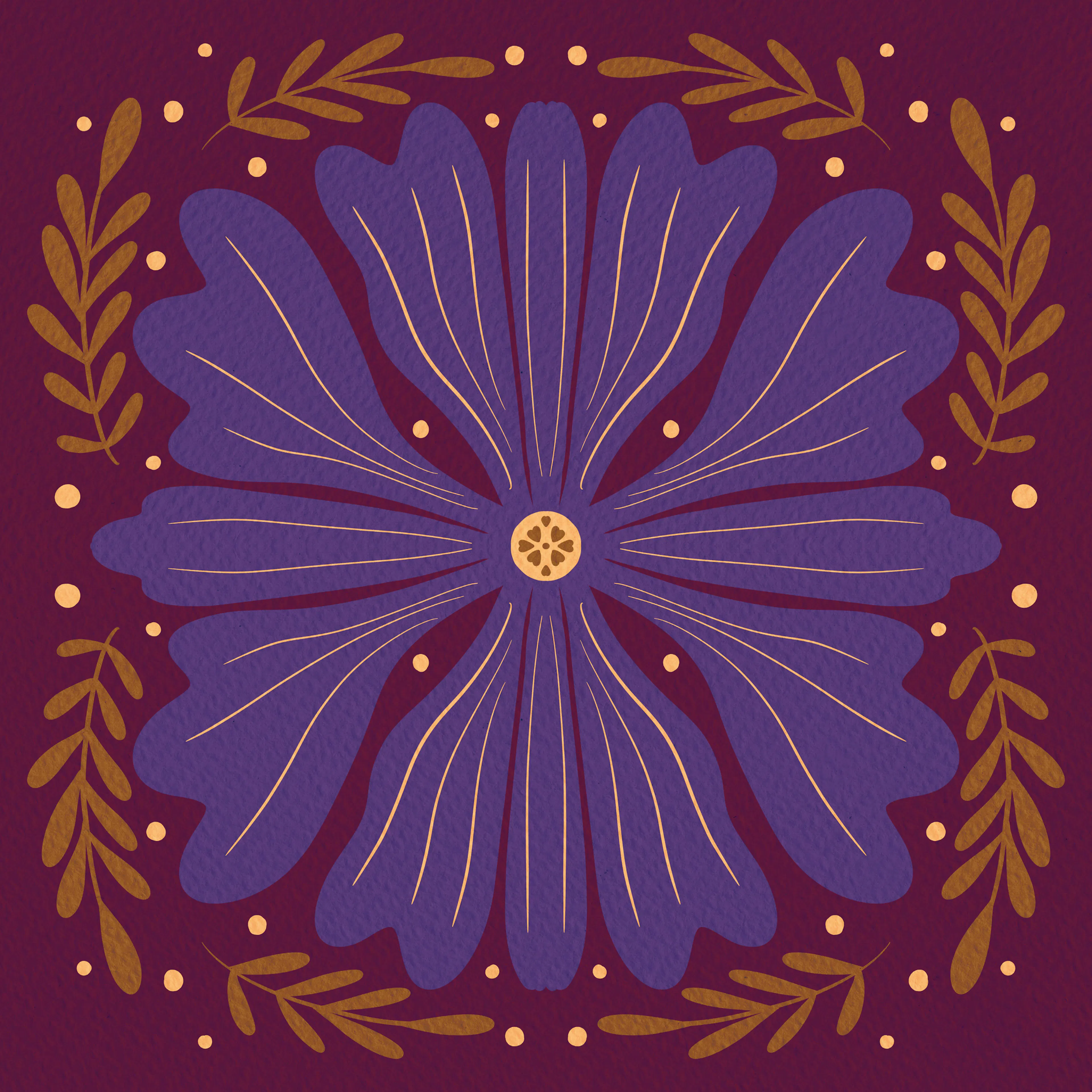 Mandala Floral Poster 0