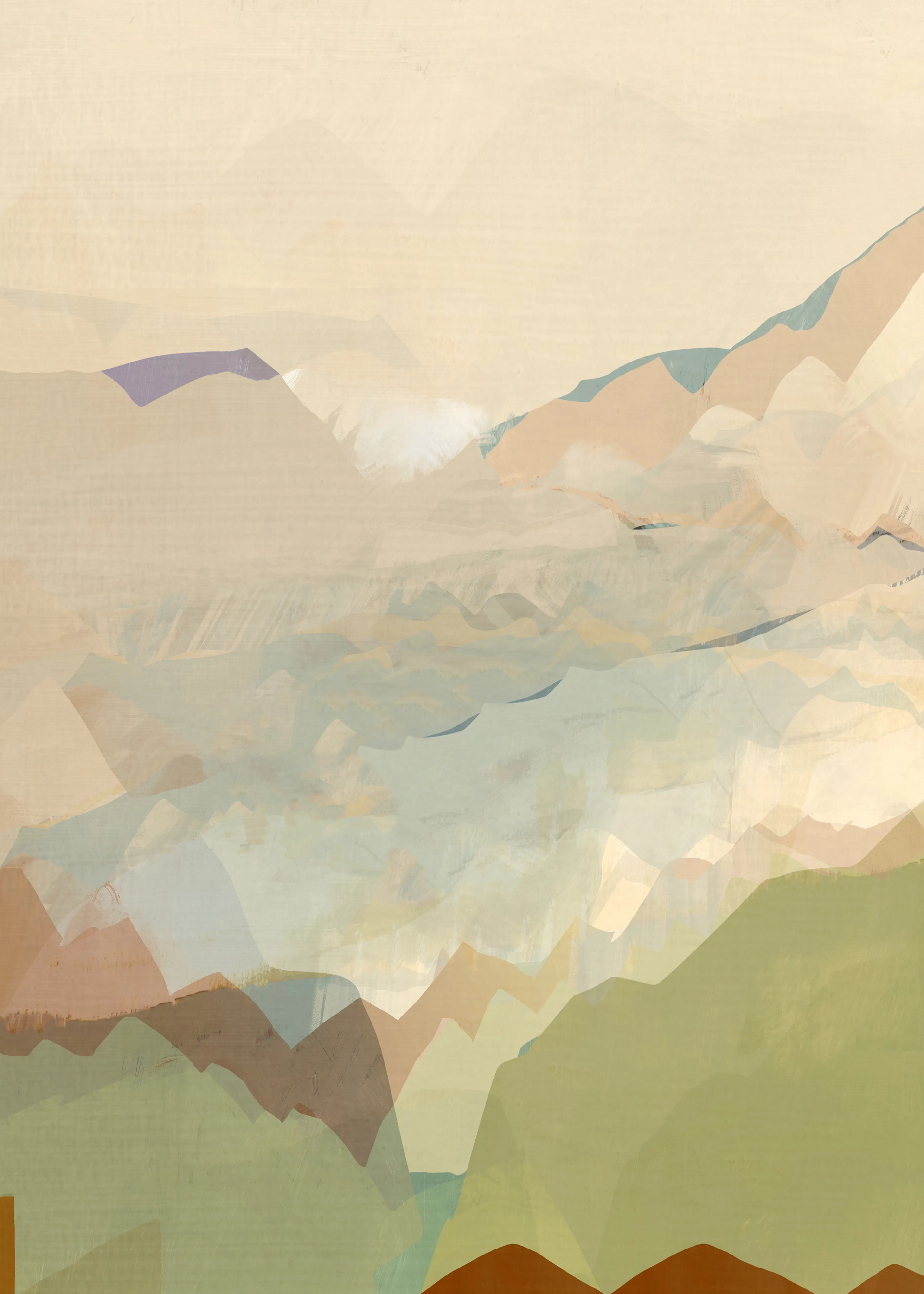 Paysage Serein Beige Poster 0