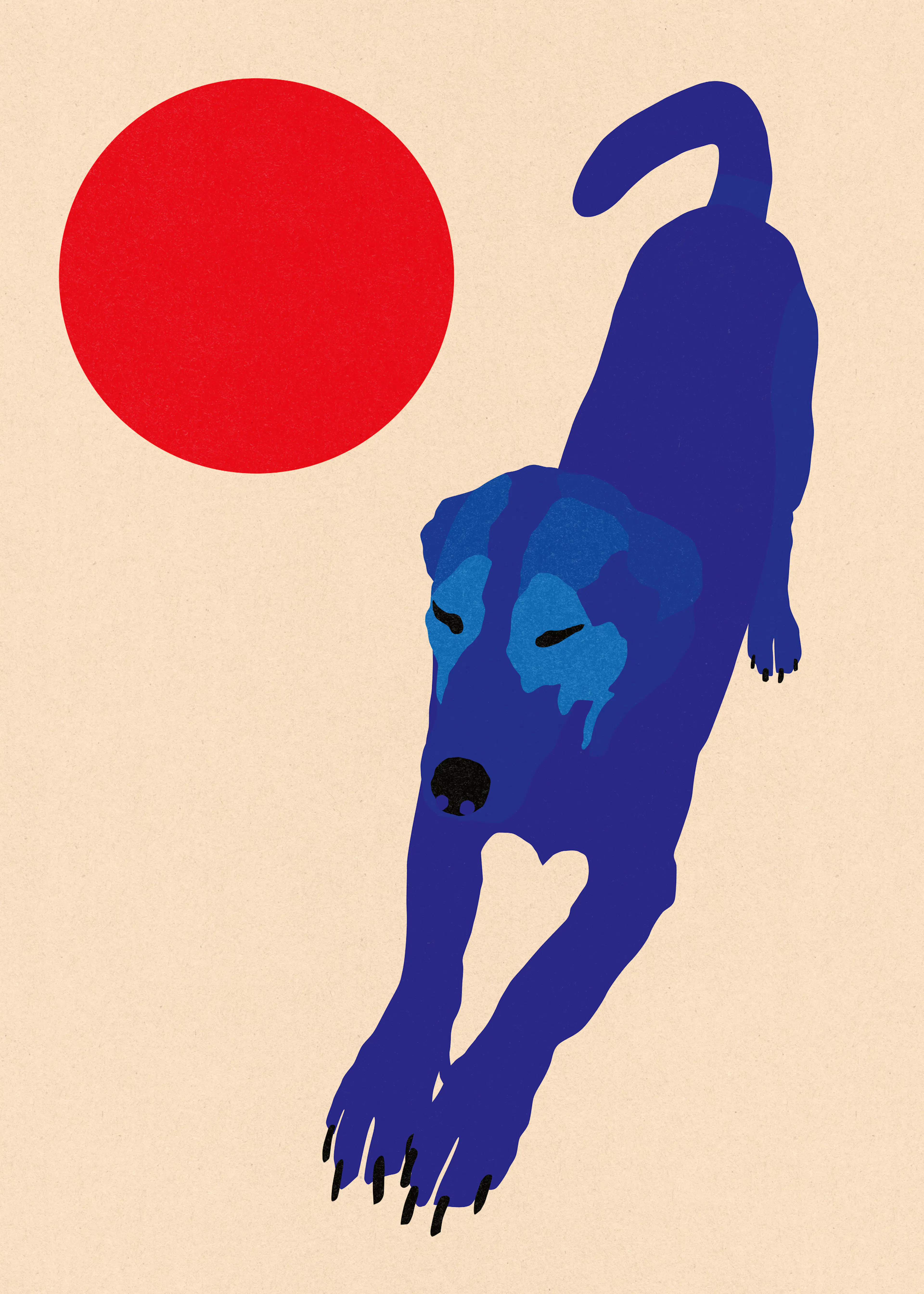 Blue Blue Dog Poster 0