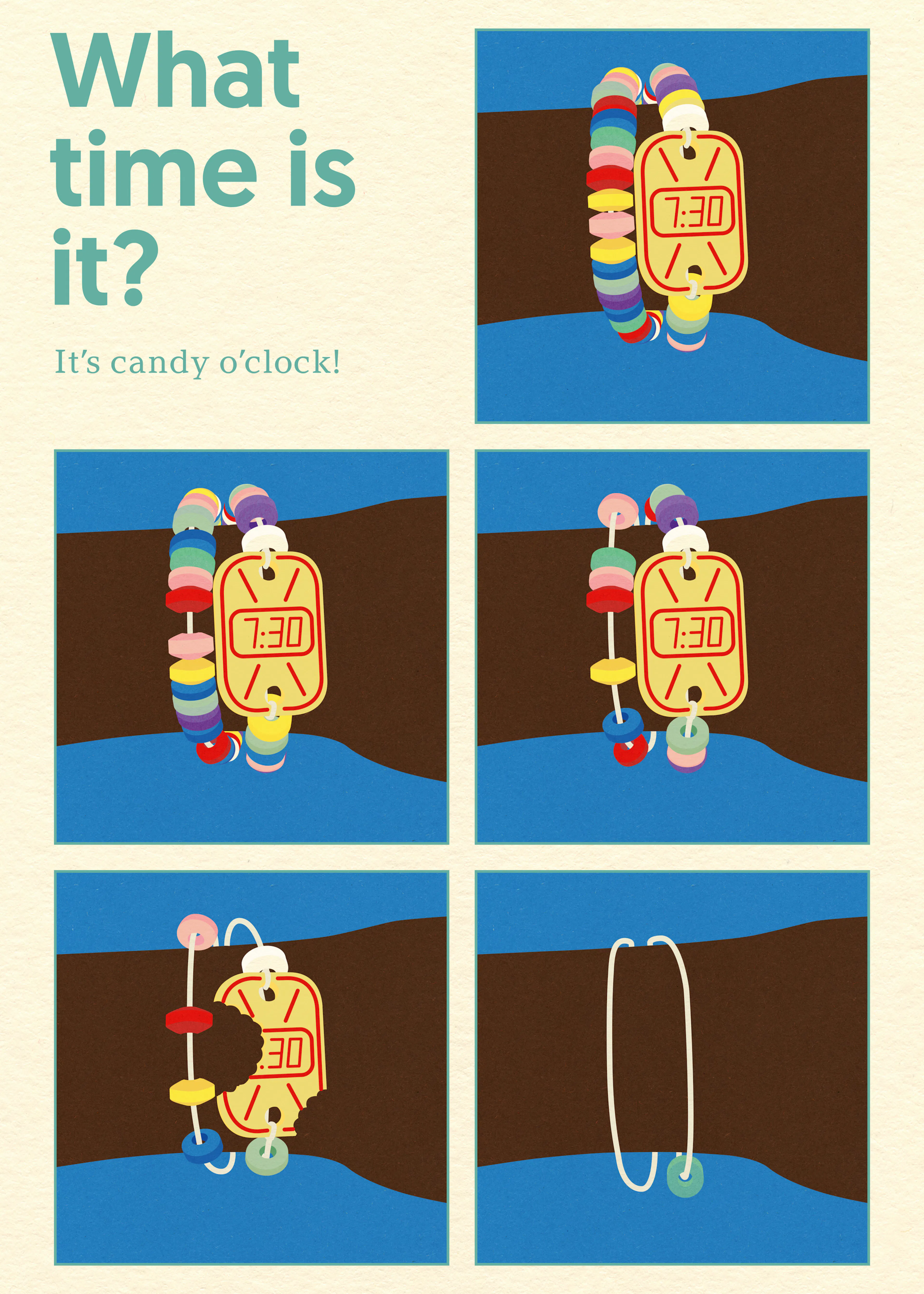 Candy Clock Poster 0