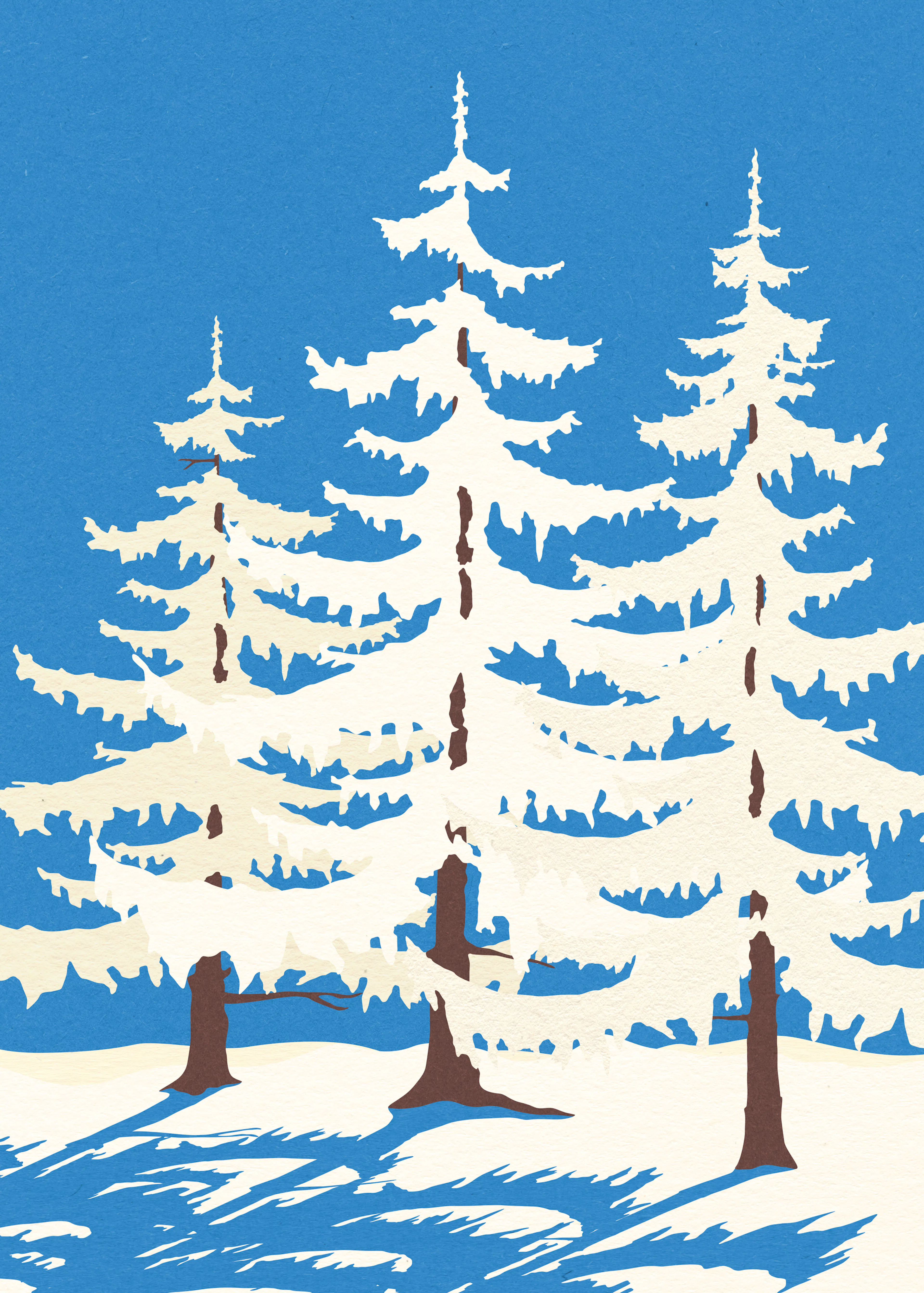 Blue Winter Wonderland Poster 0