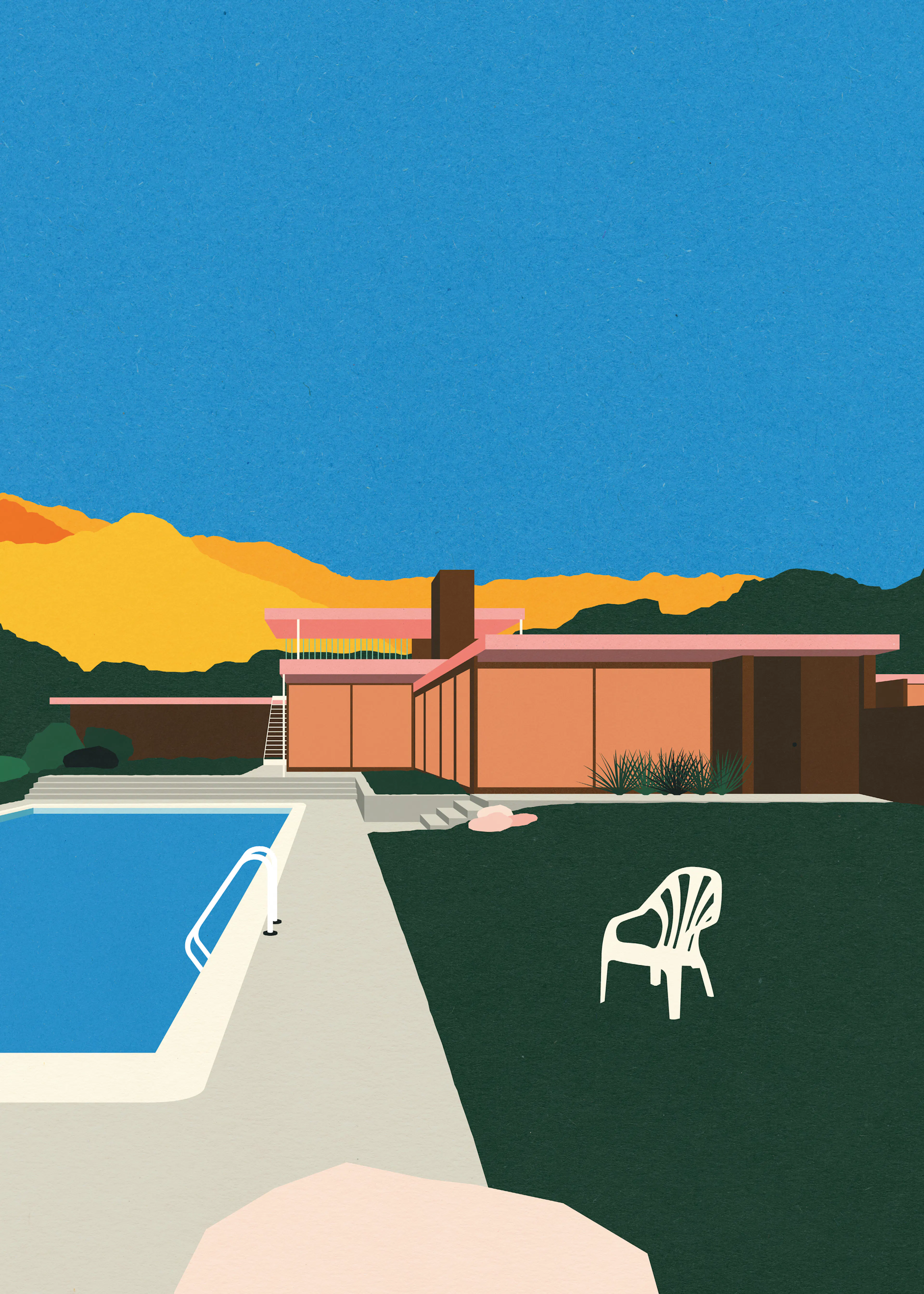Modern Poolside Poster 0