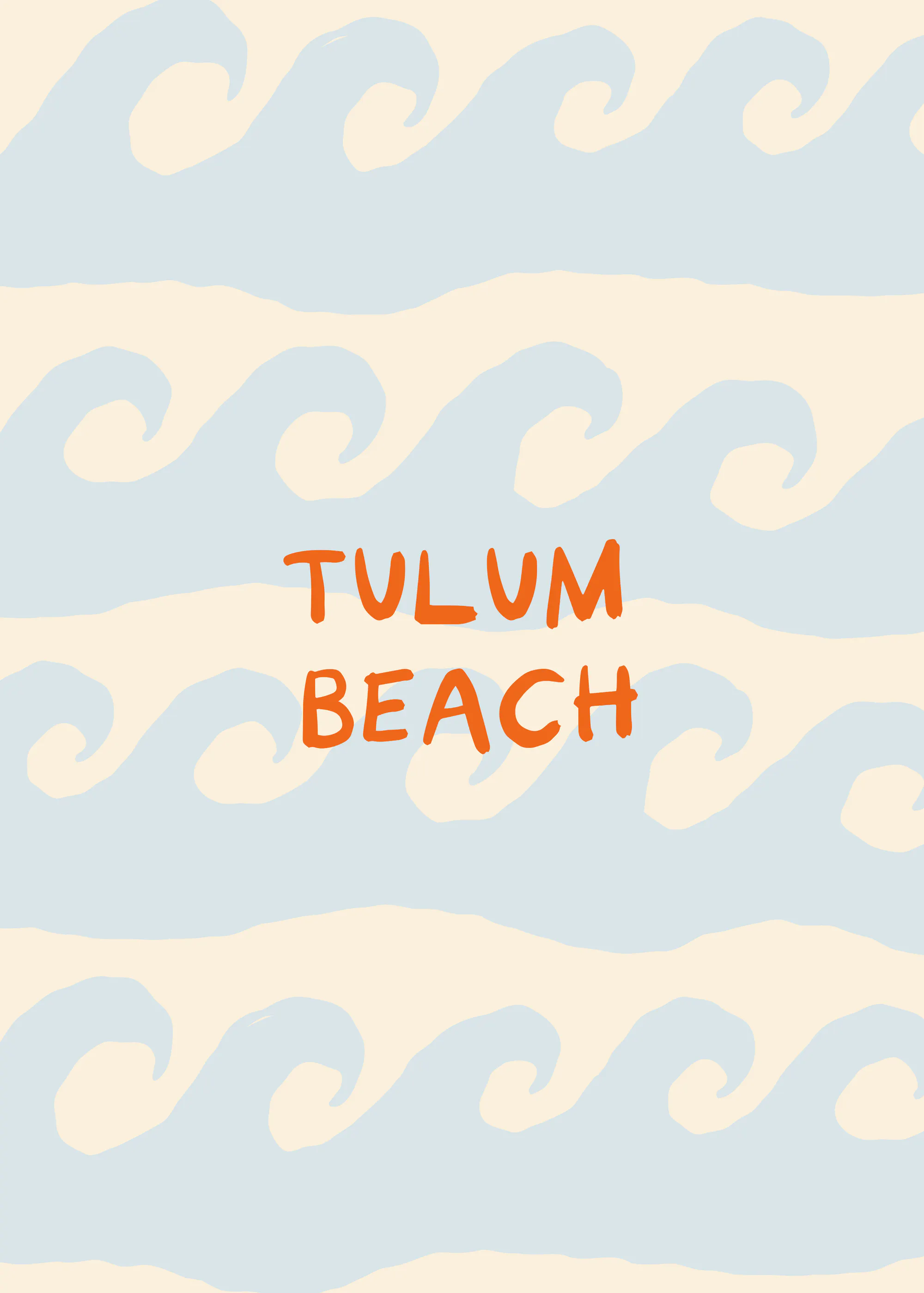Tulum Wellen Poster 0