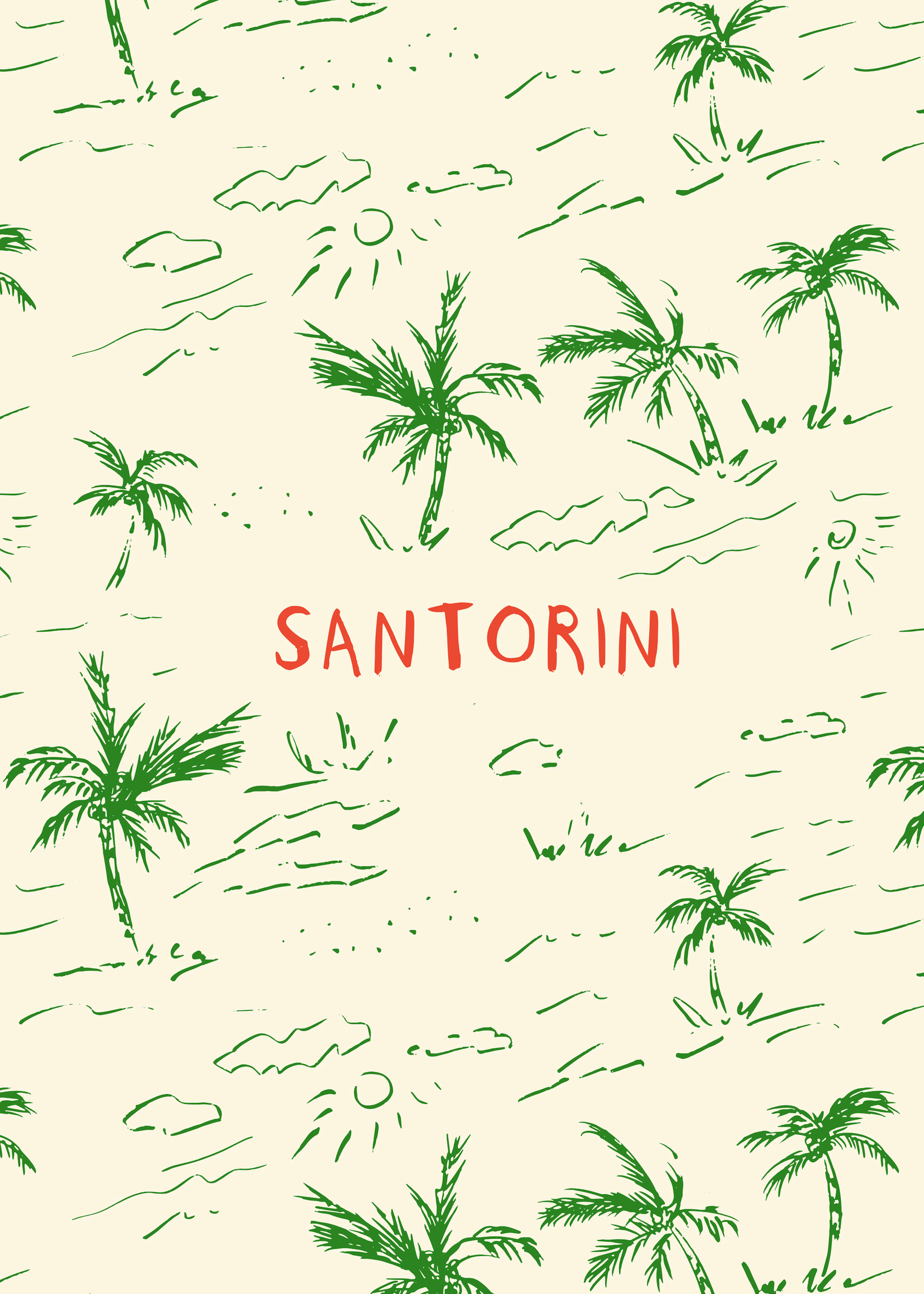 Santorini Vibes Poster 0