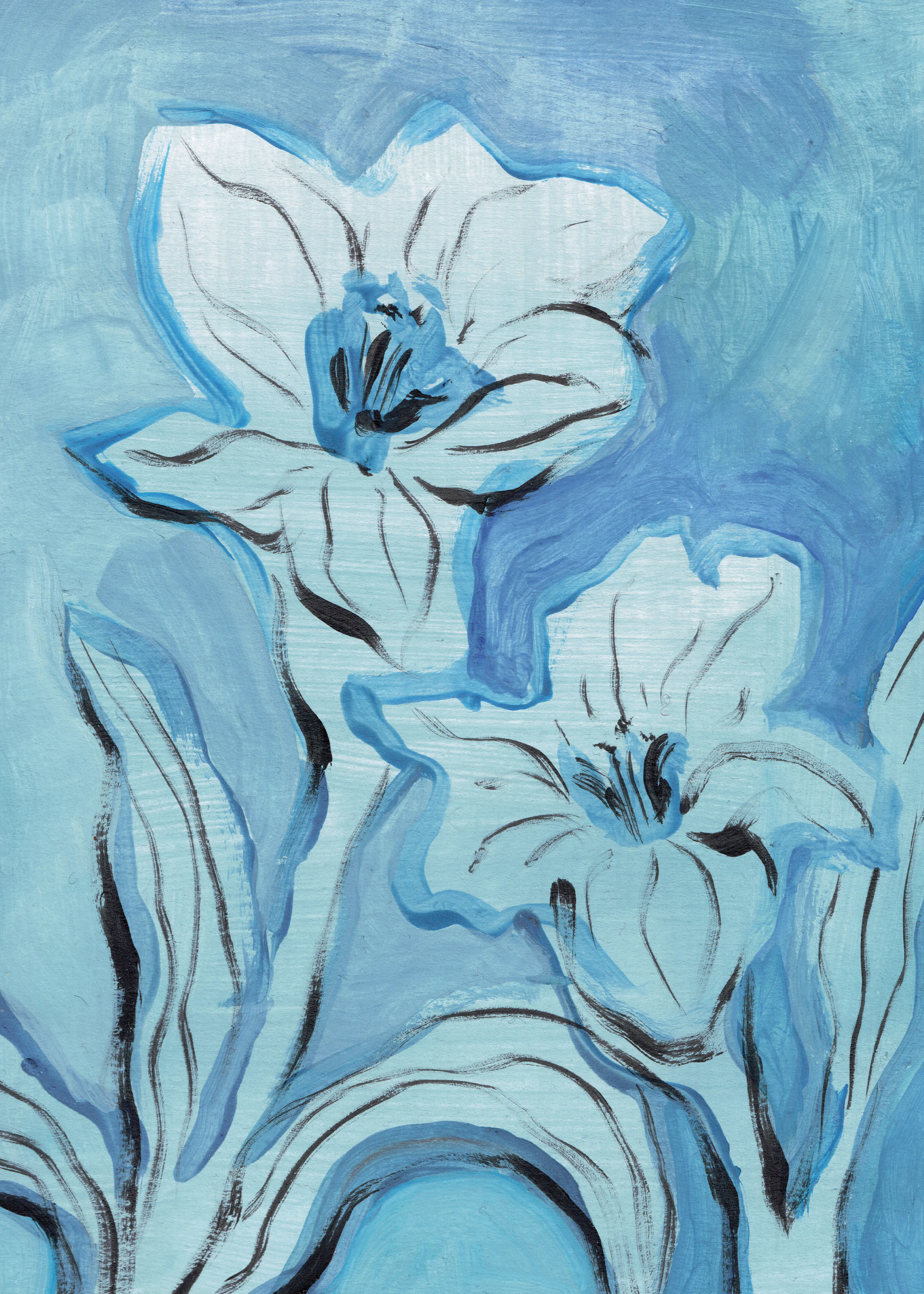 Blue Blossoms Poster 0