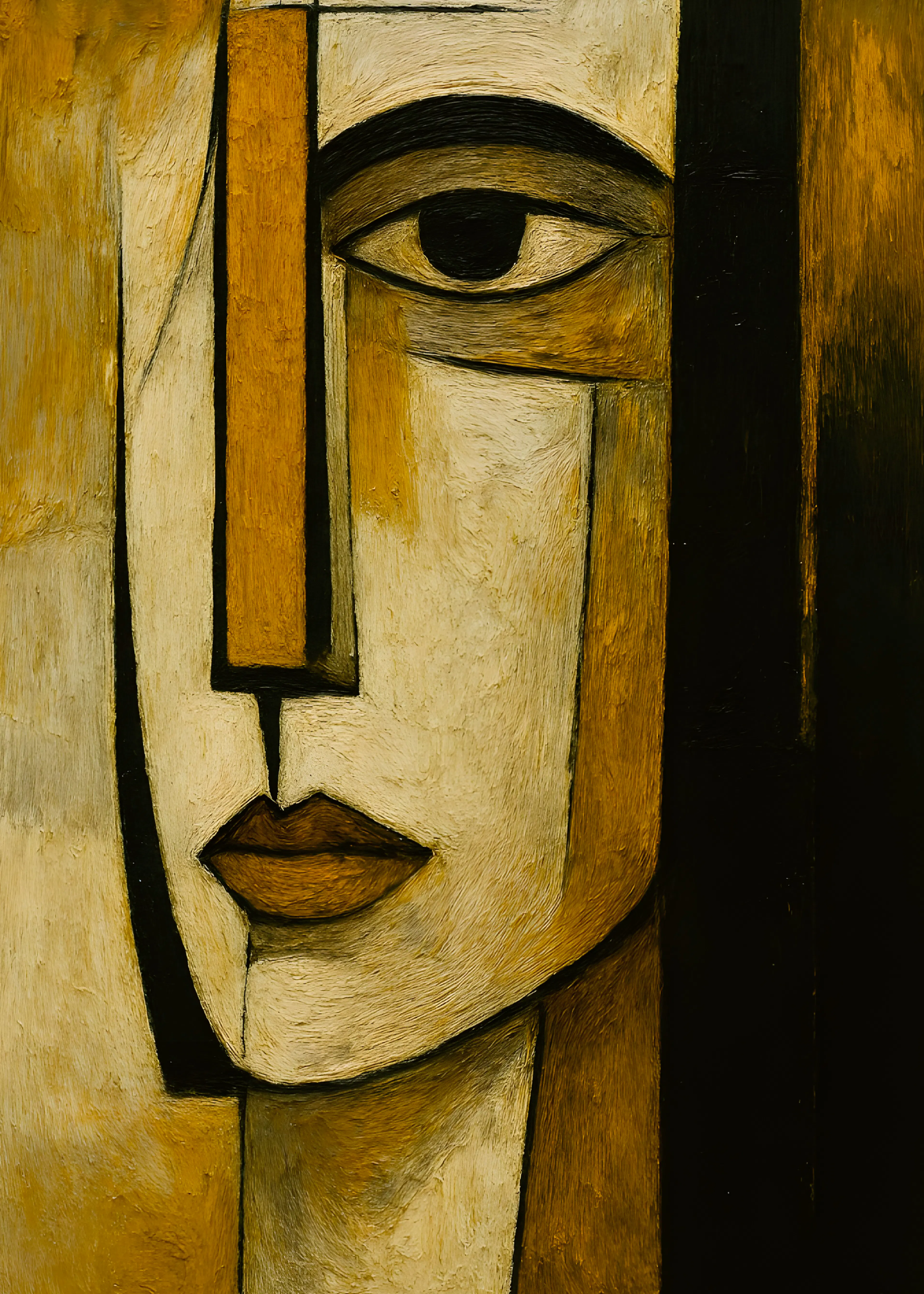 Abstract Face Poster 0
