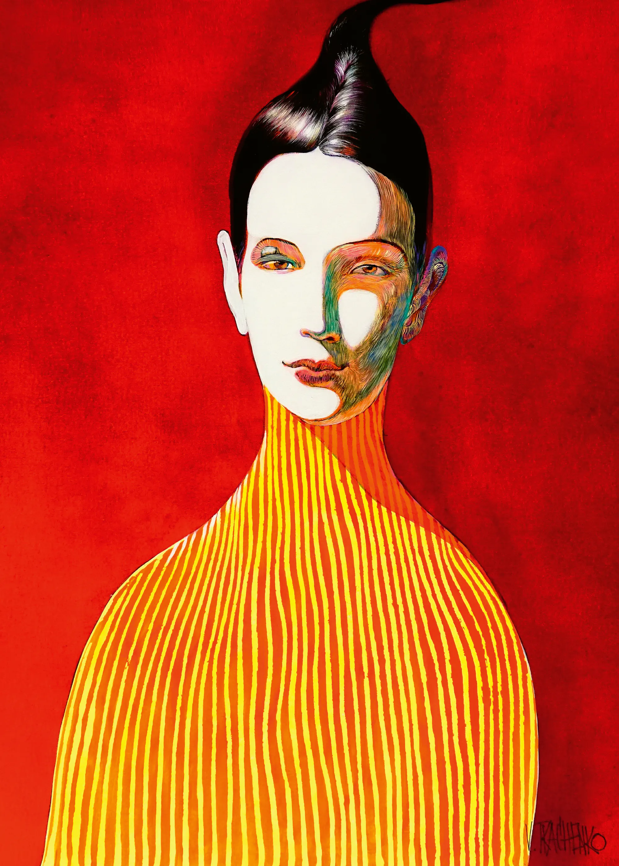 Red Fiery Elegance Poster 0