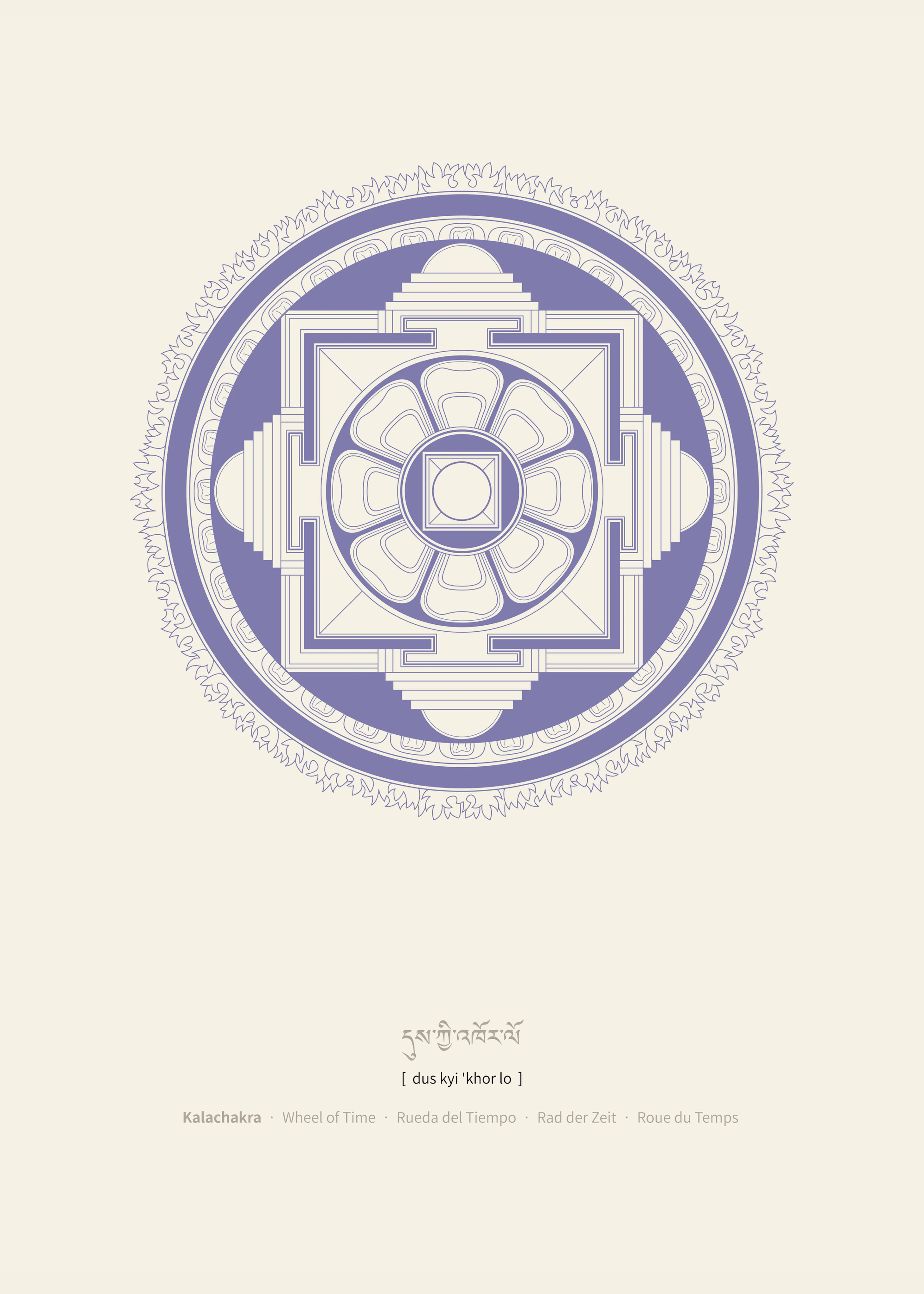 Géométrie Sacrée Bleue Poster 0