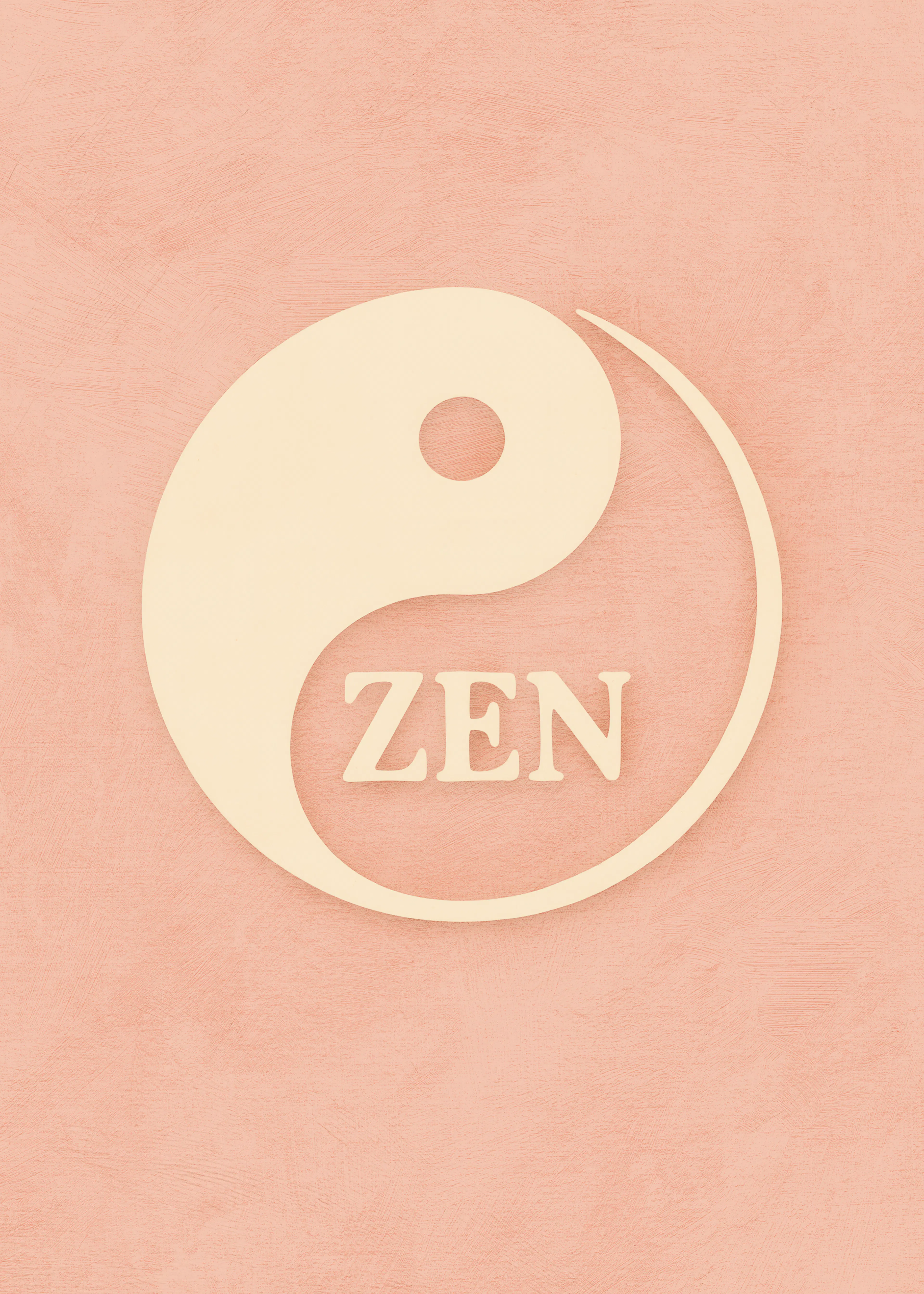 Peach Zen Harmoni Plakat 0