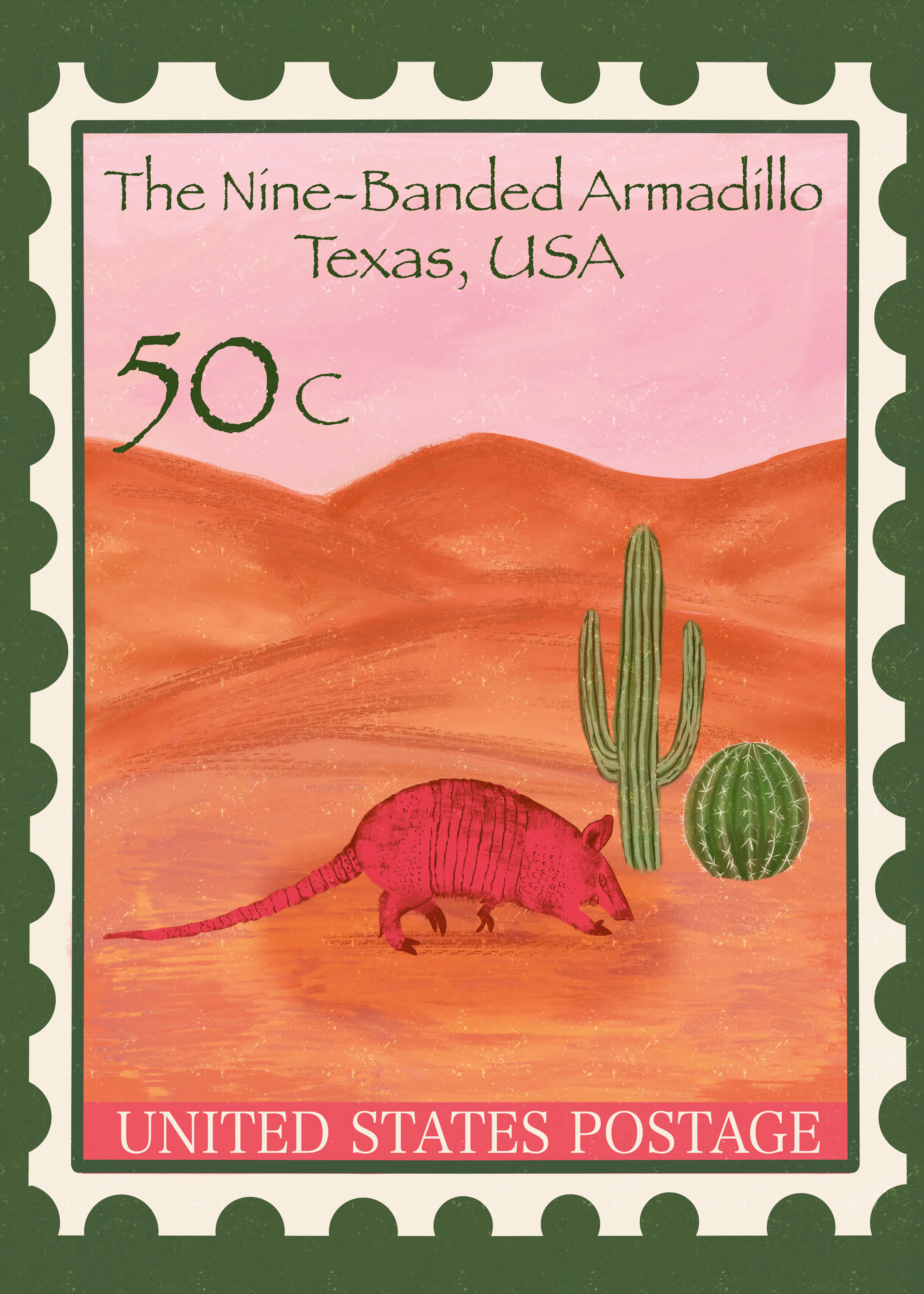 Armadillo Vintage Poster 0