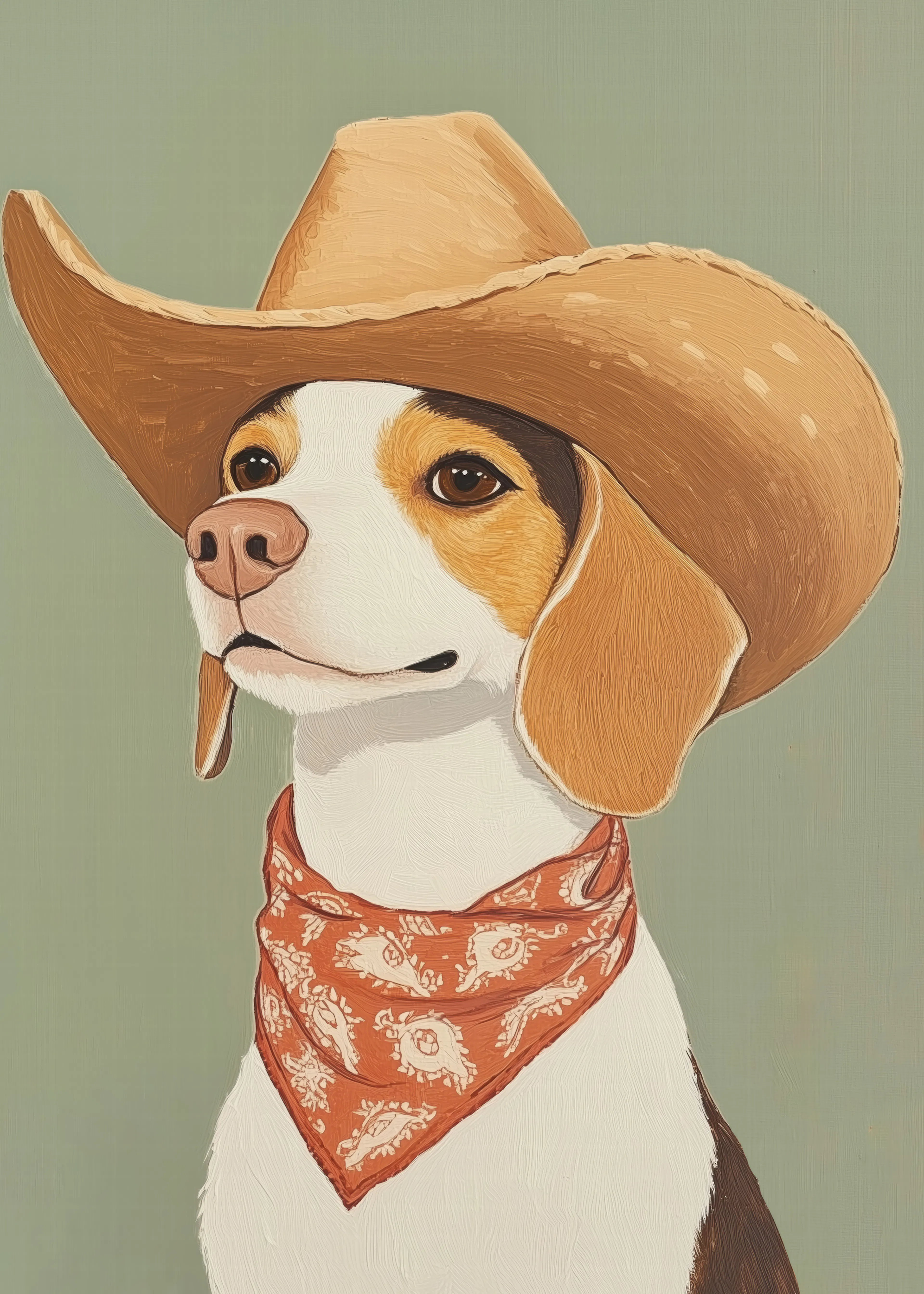 Brown Western Pup Poster 0