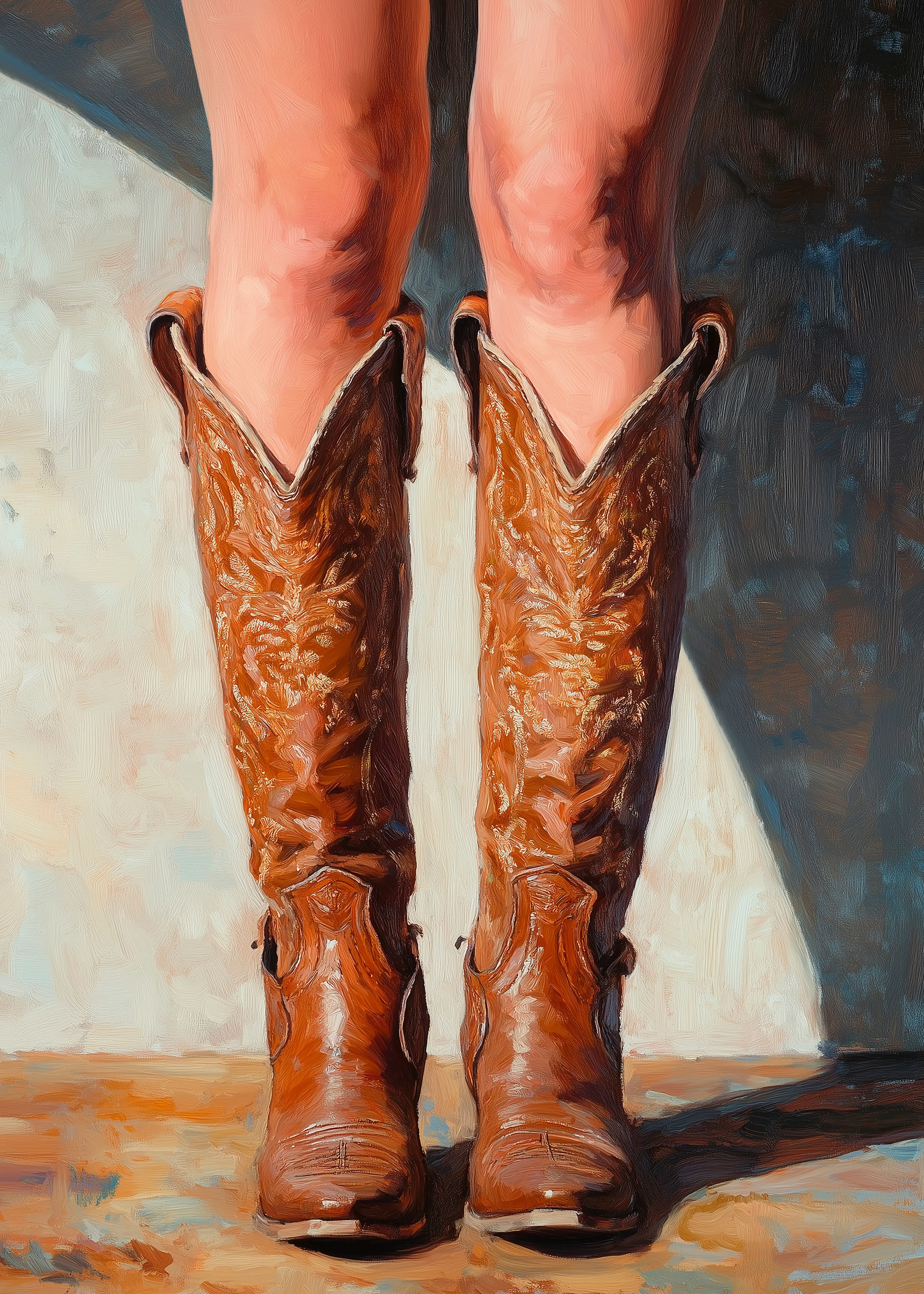 Brown Cowboy Boots Poster 0
