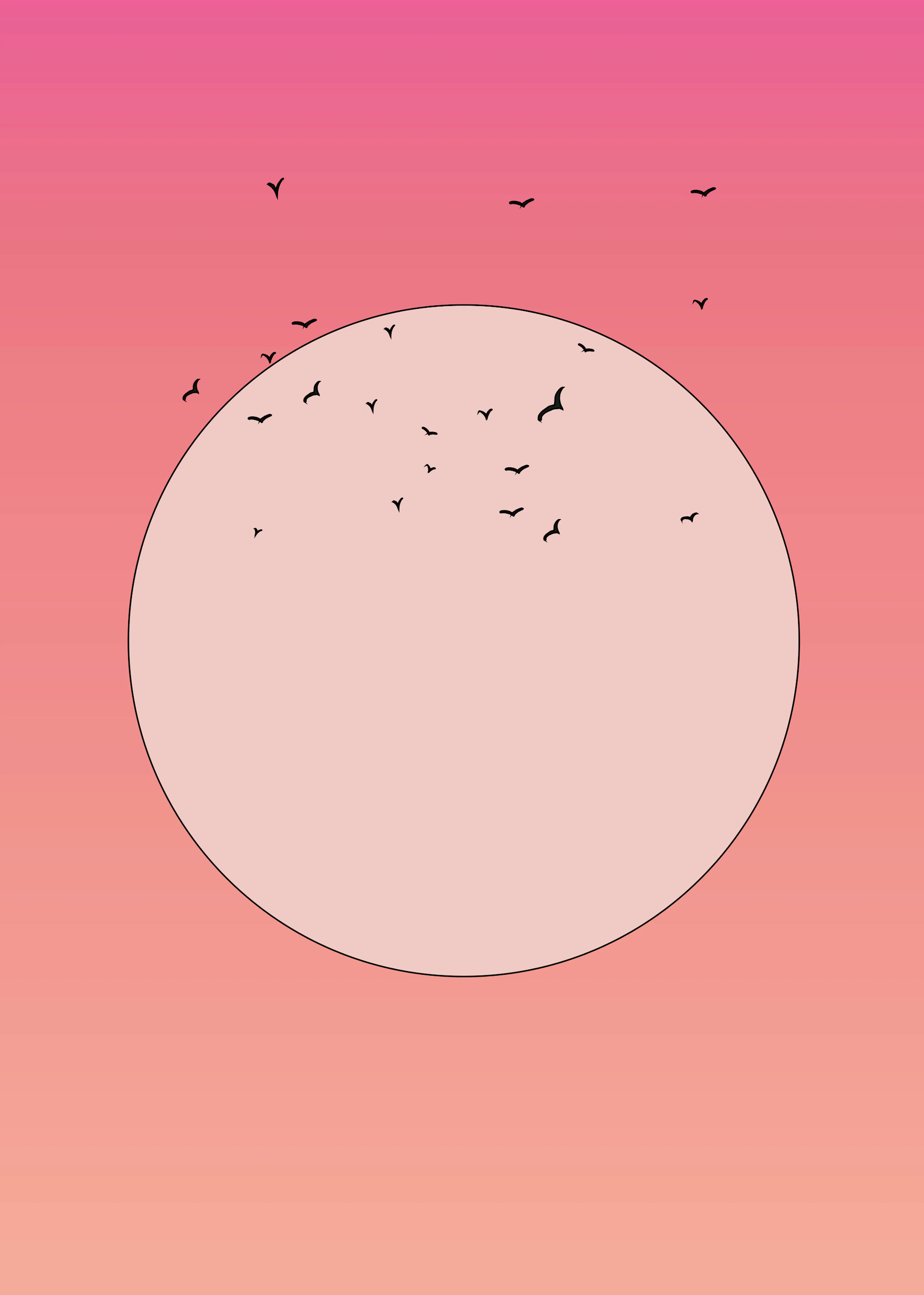 Pink Sunset Serenity Poster 0