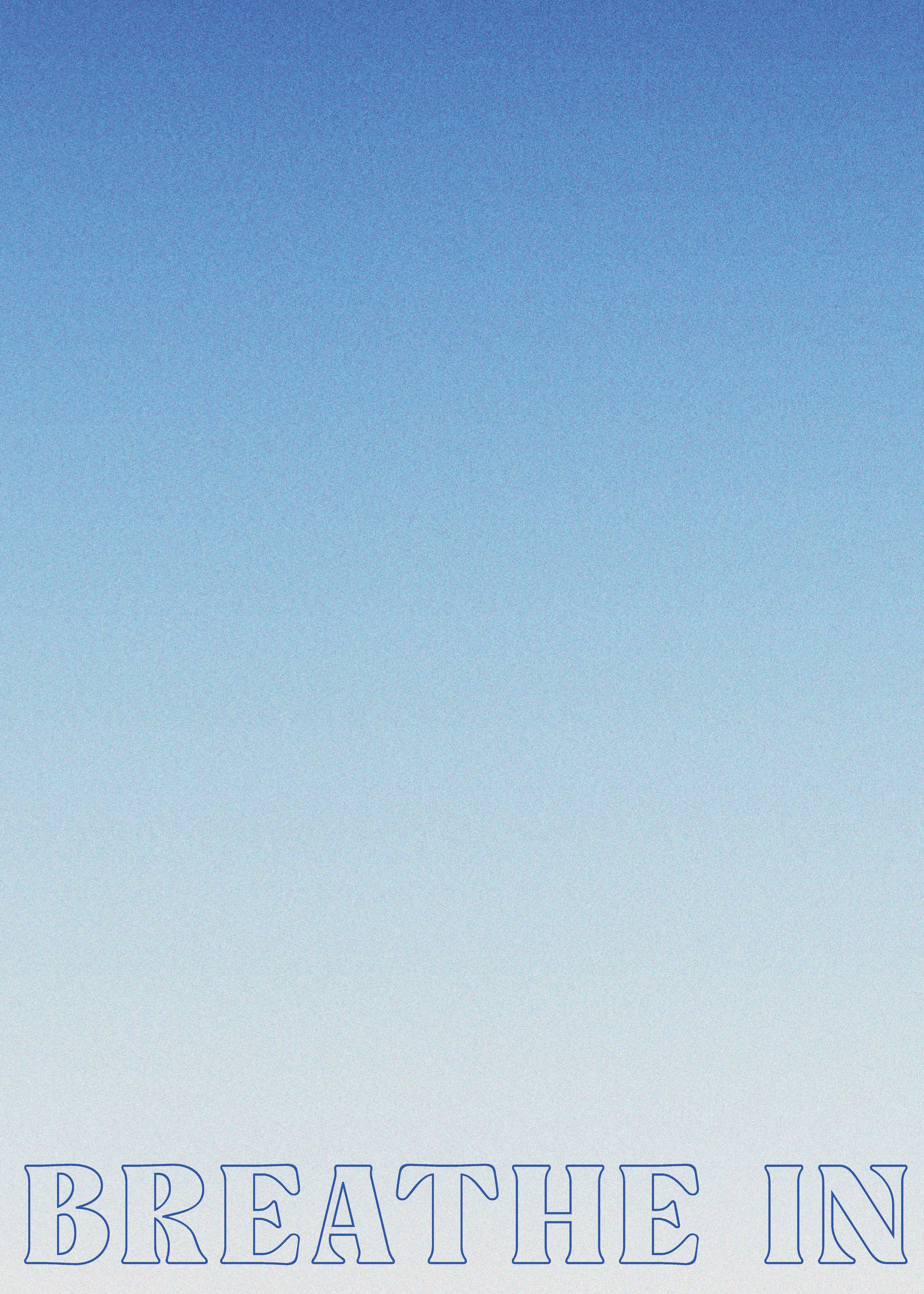Blue Breathe Calm Poster 0