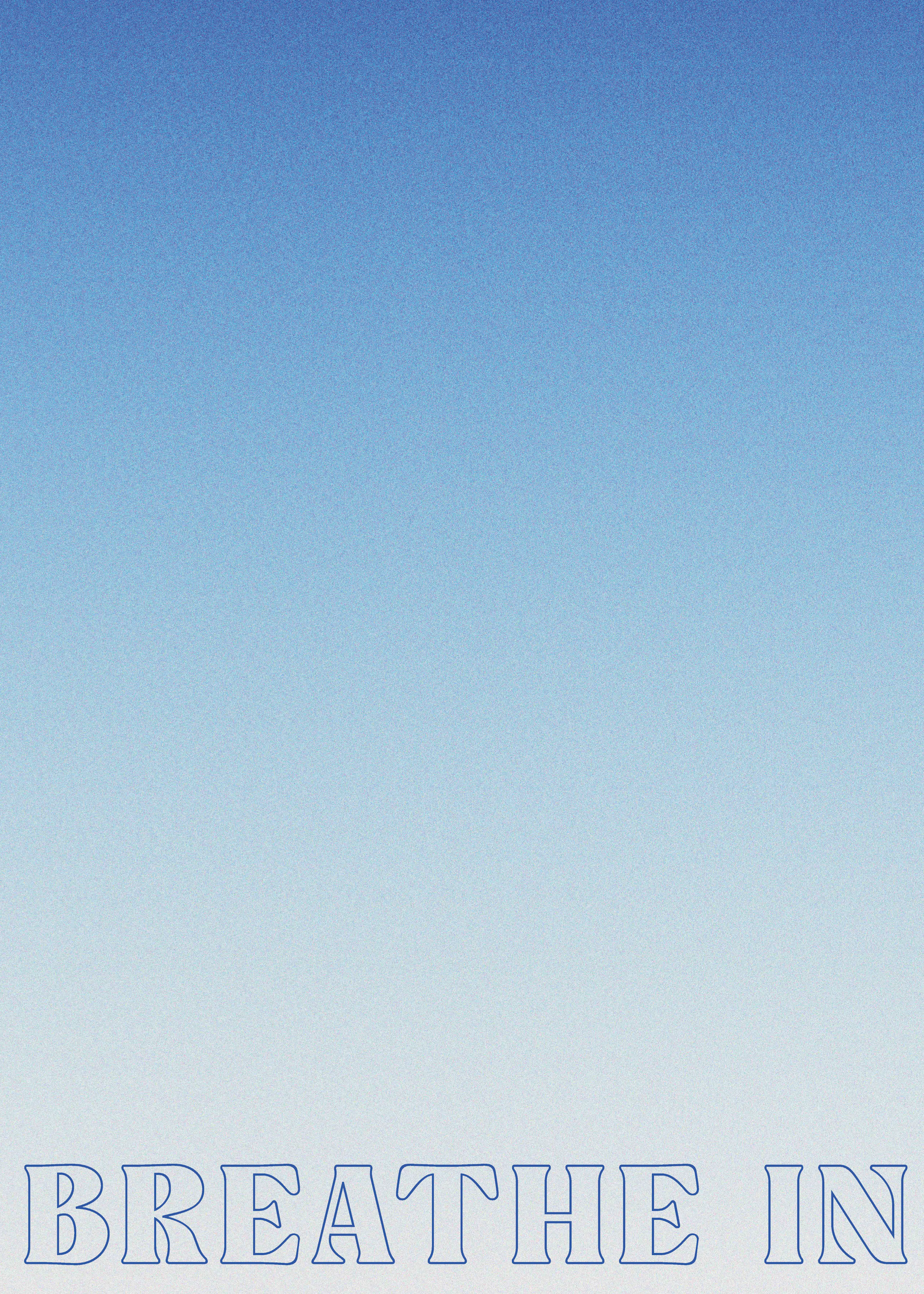 Blue Breathe Calm Poster 0