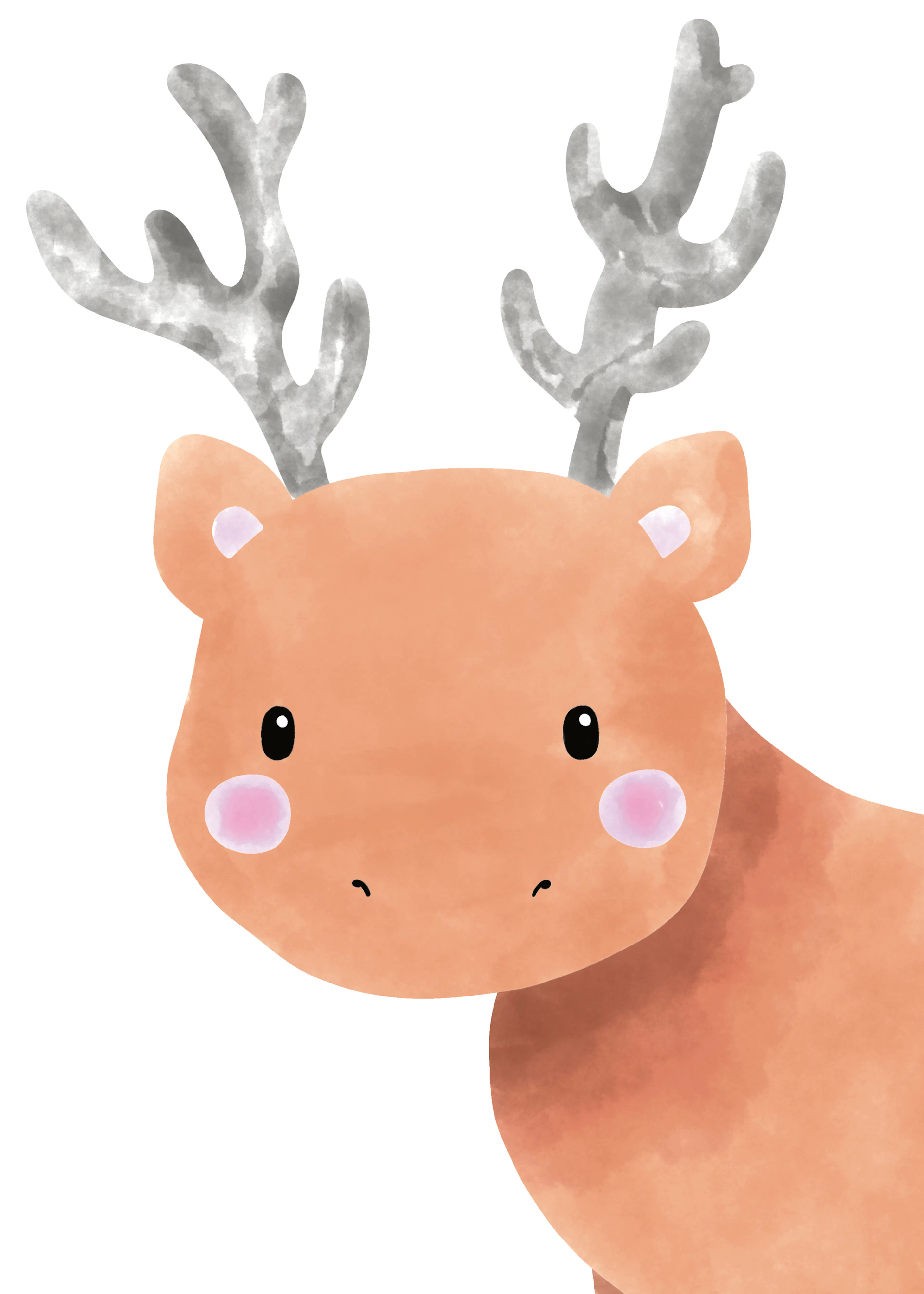 Cute Reindeer Poster 0